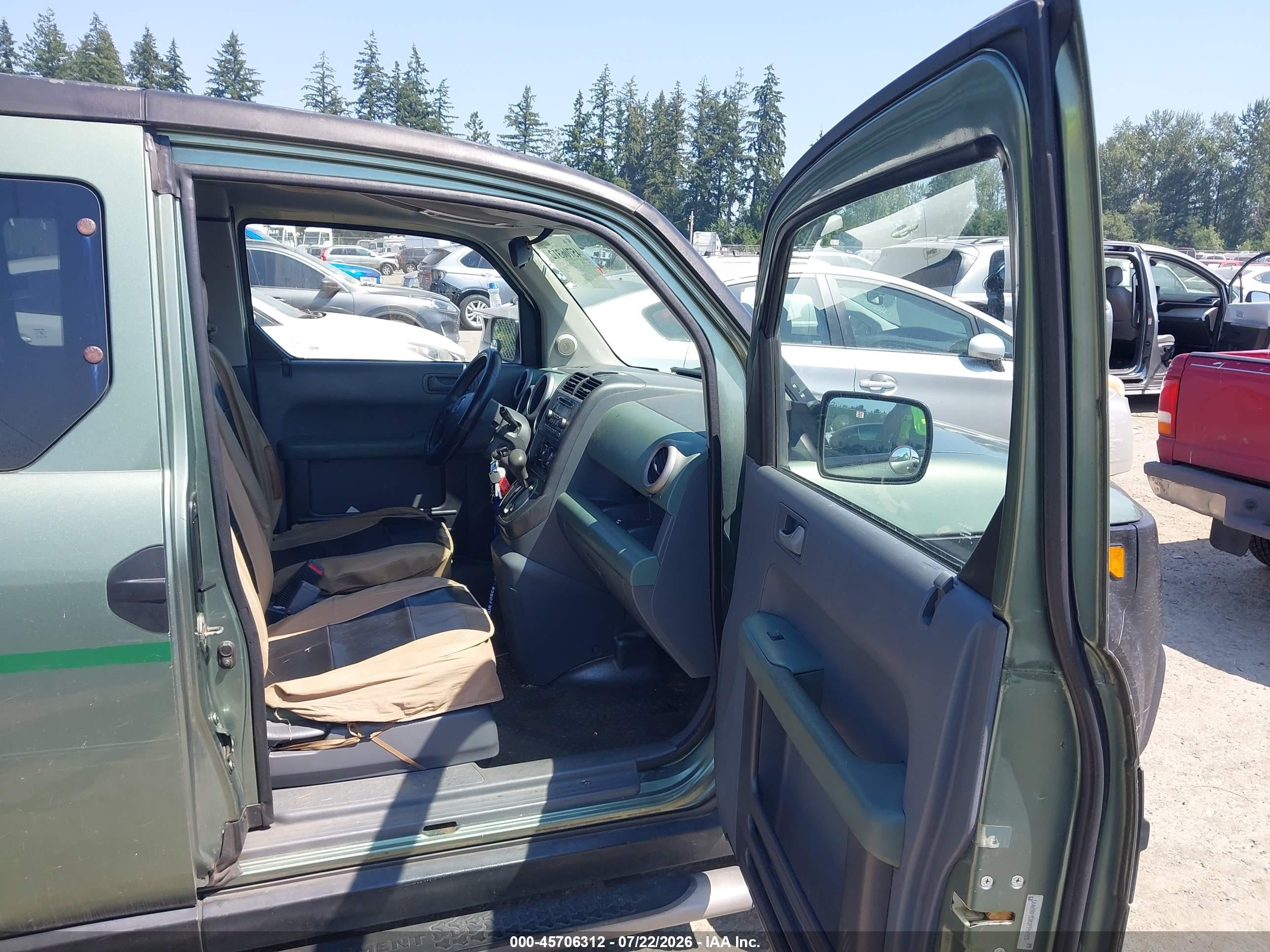 2003 Honda Element Ex Green vin: 5J6YH18503L007495