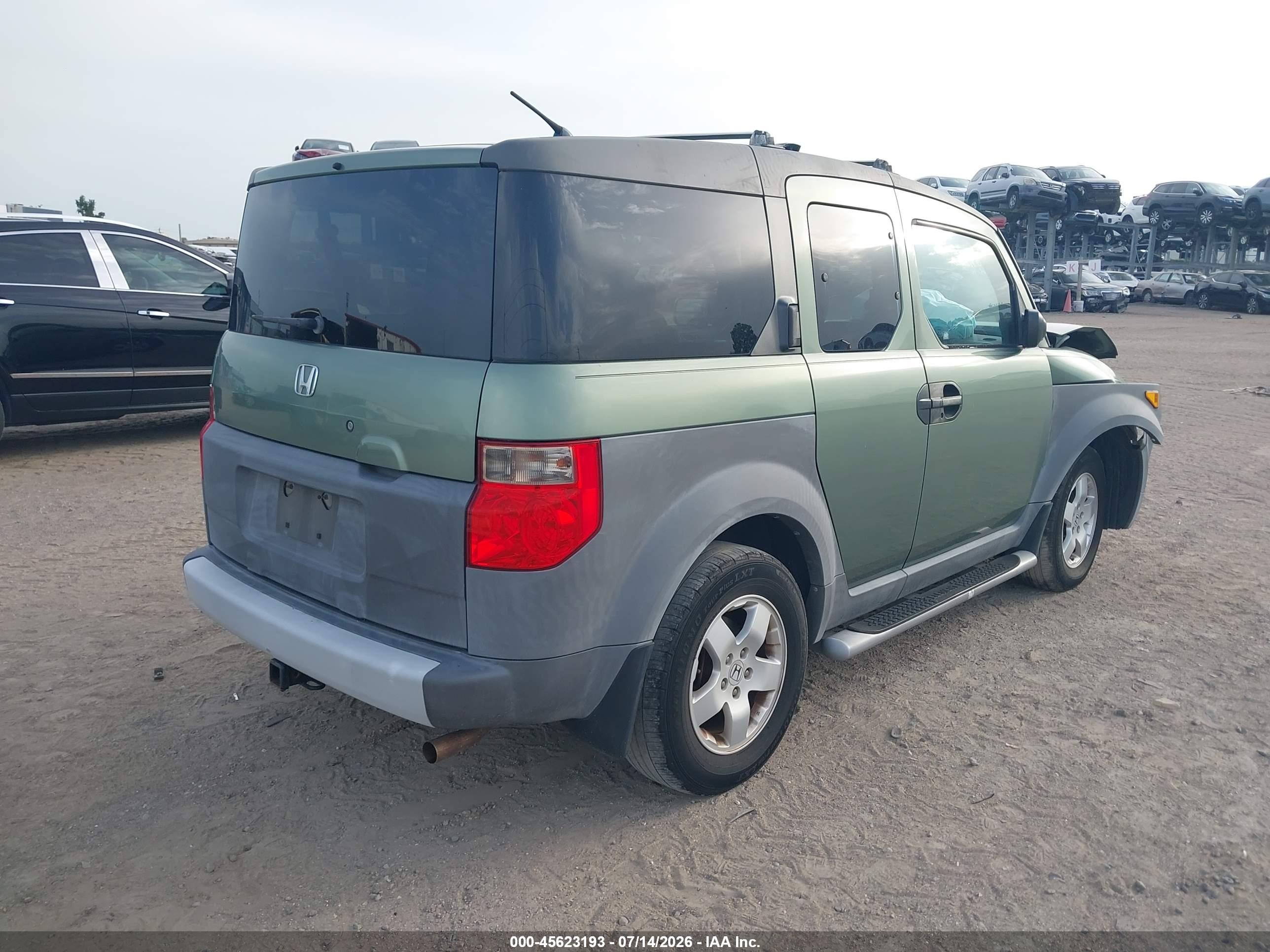 2003 Honda Element Ex Зеленый vin: 5J6YH18513L004010