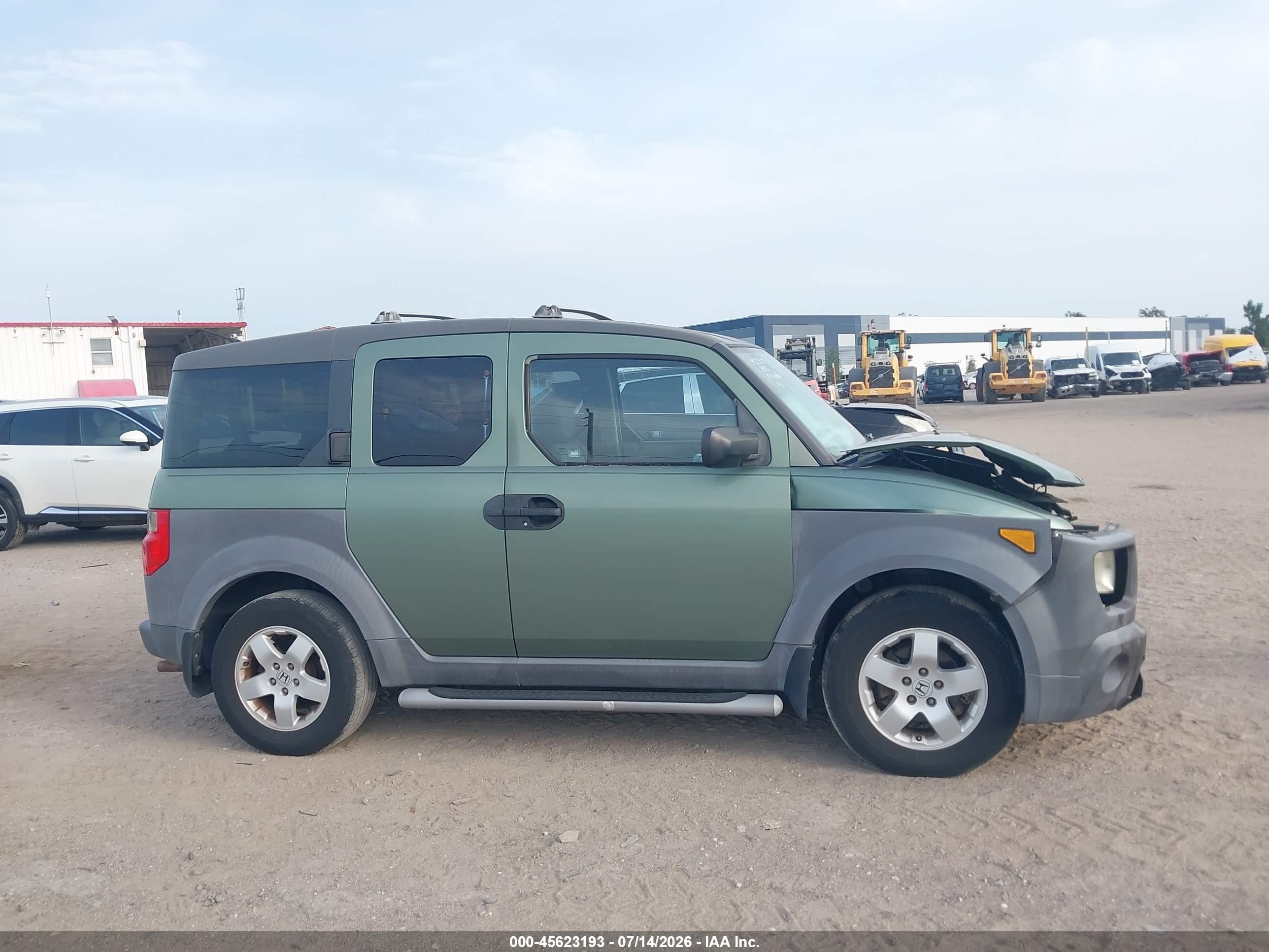 2003 Honda Element Ex Зеленый vin: 5J6YH18513L004010