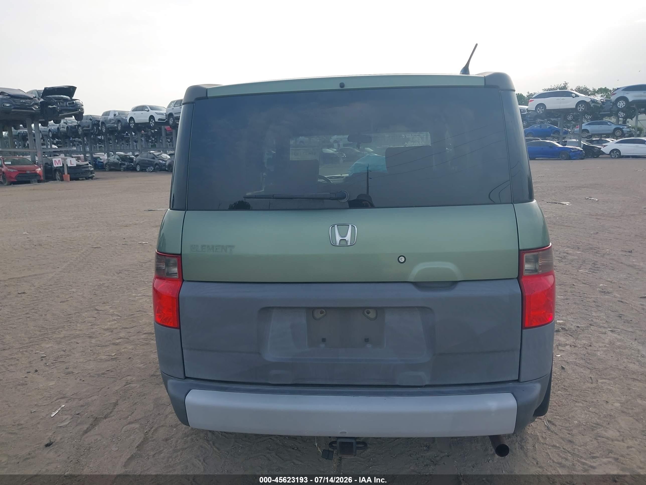 2003 Honda Element Ex Зеленый vin: 5J6YH18513L004010