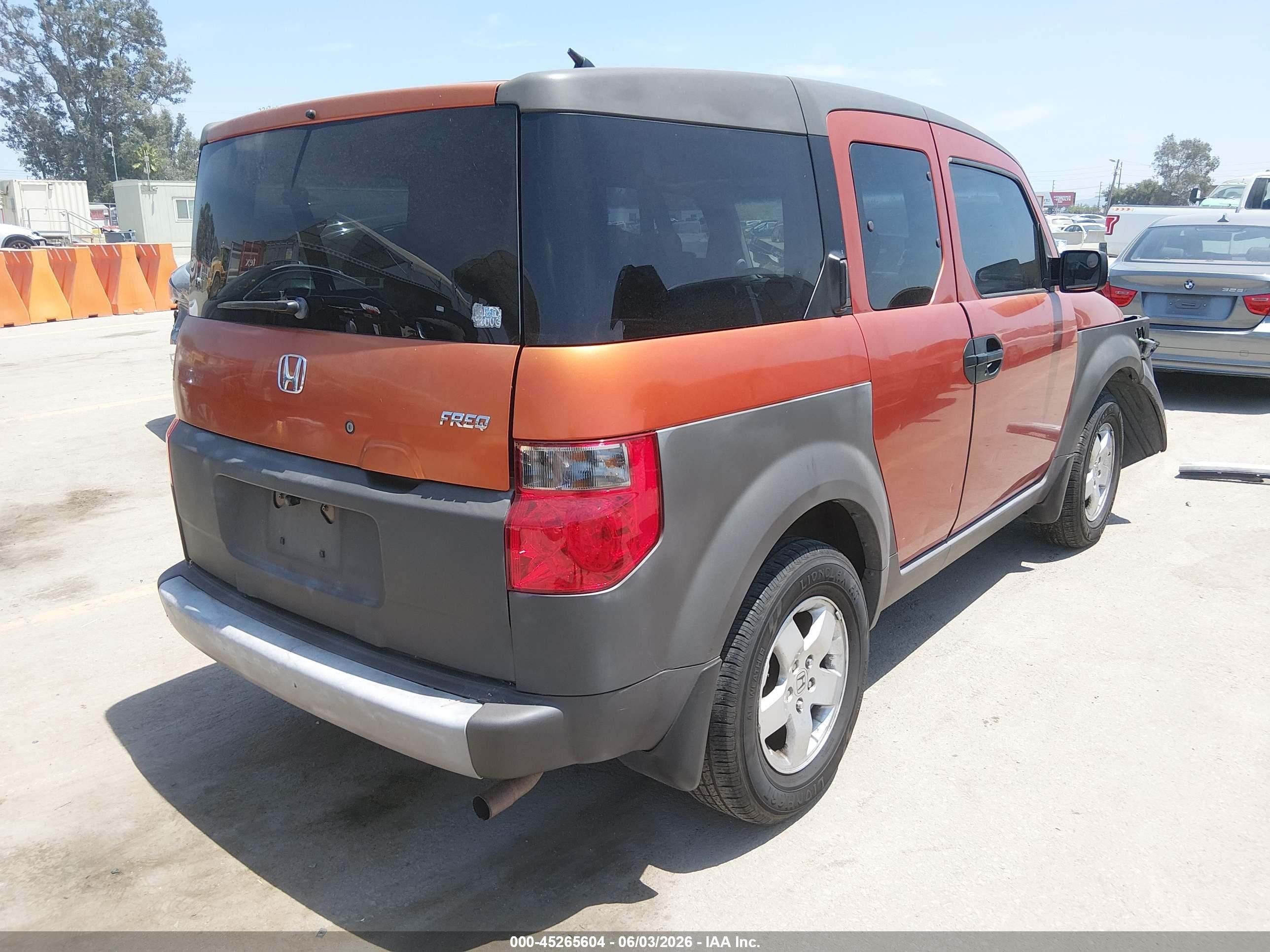 2003 Honda Element Ex Orange vin: 5J6YH18523L020488