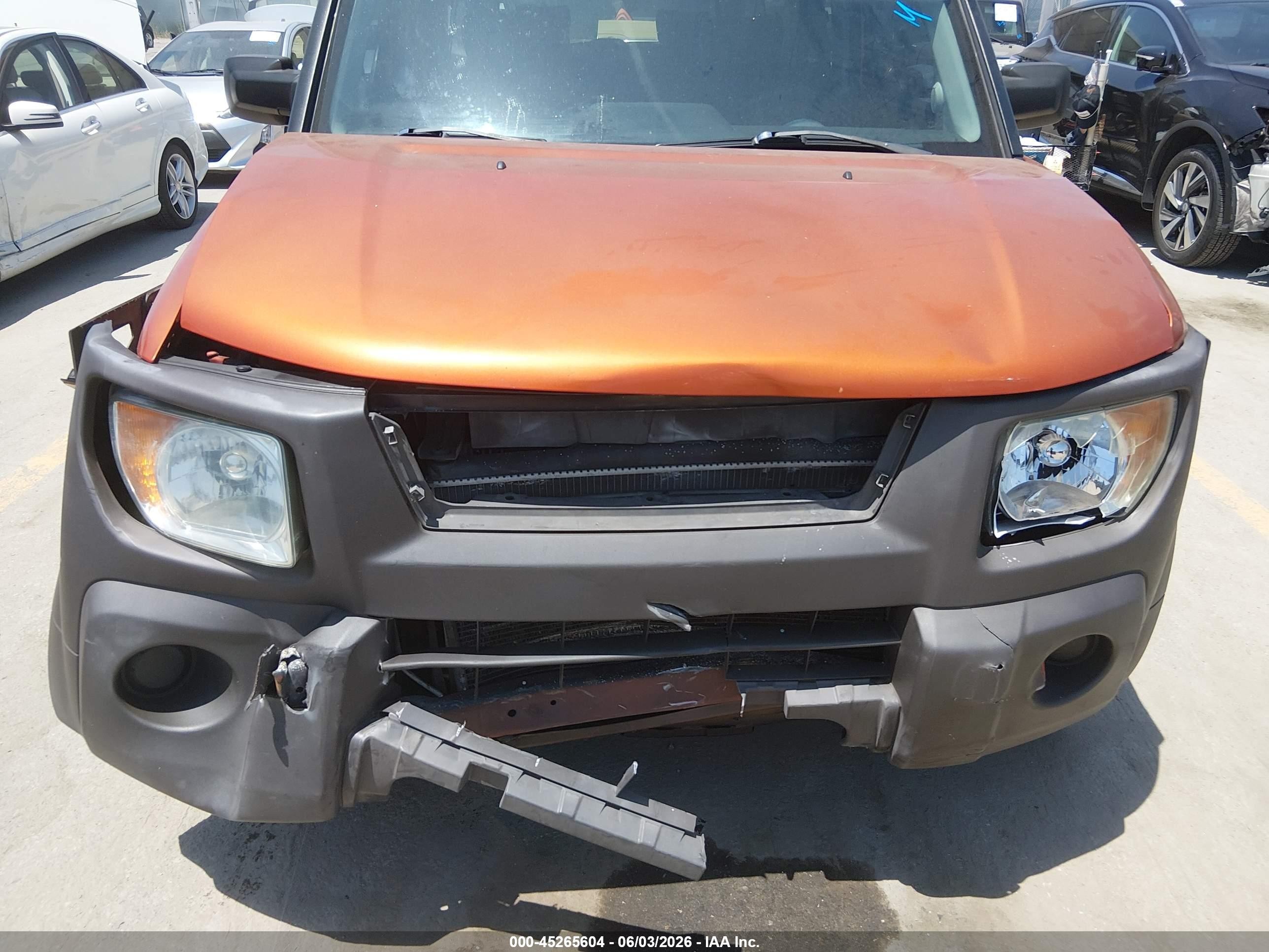 2003 Honda Element Ex Orange vin: 5J6YH18523L020488