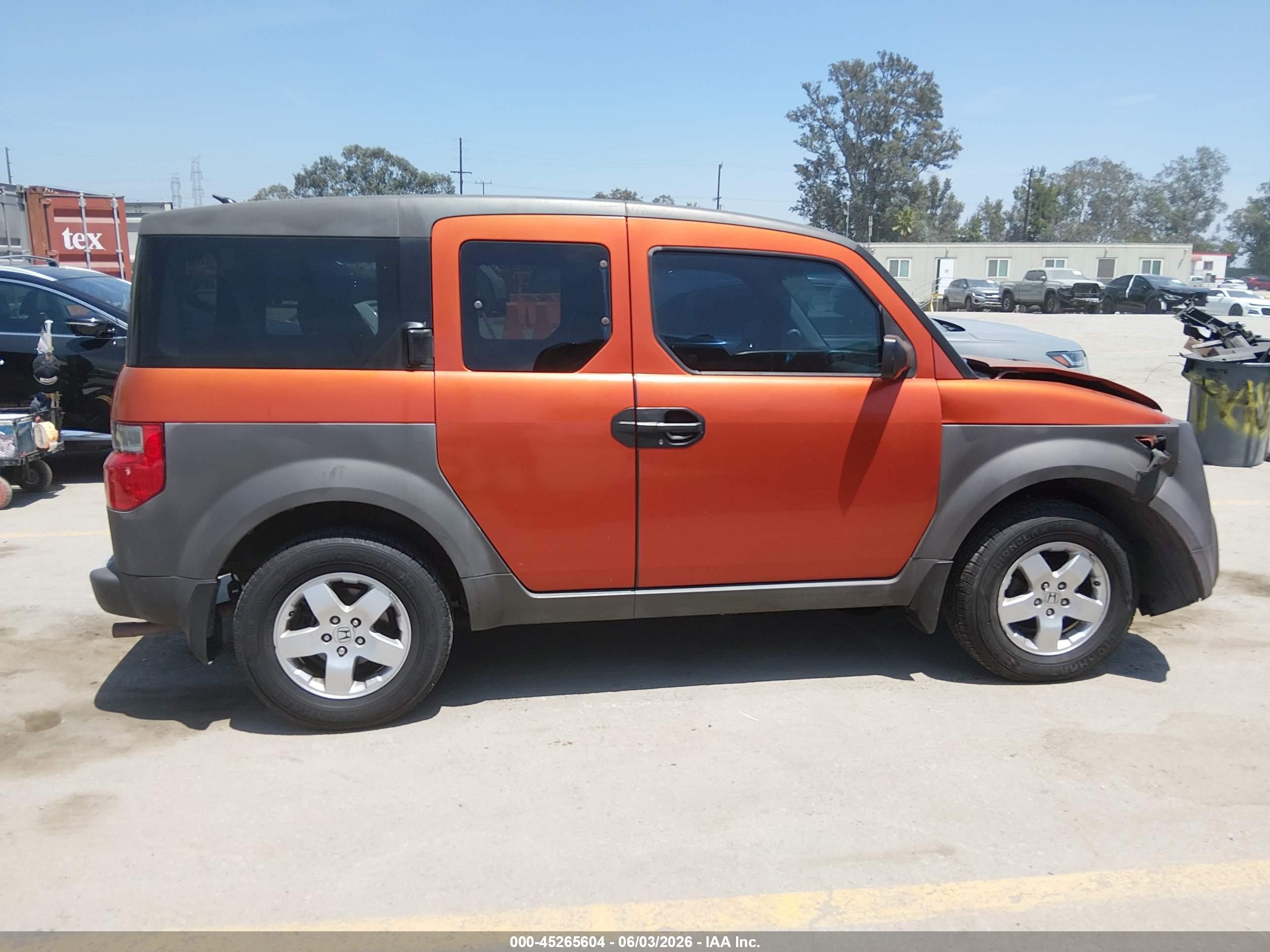 2003 Honda Element Ex Orange vin: 5J6YH18523L020488