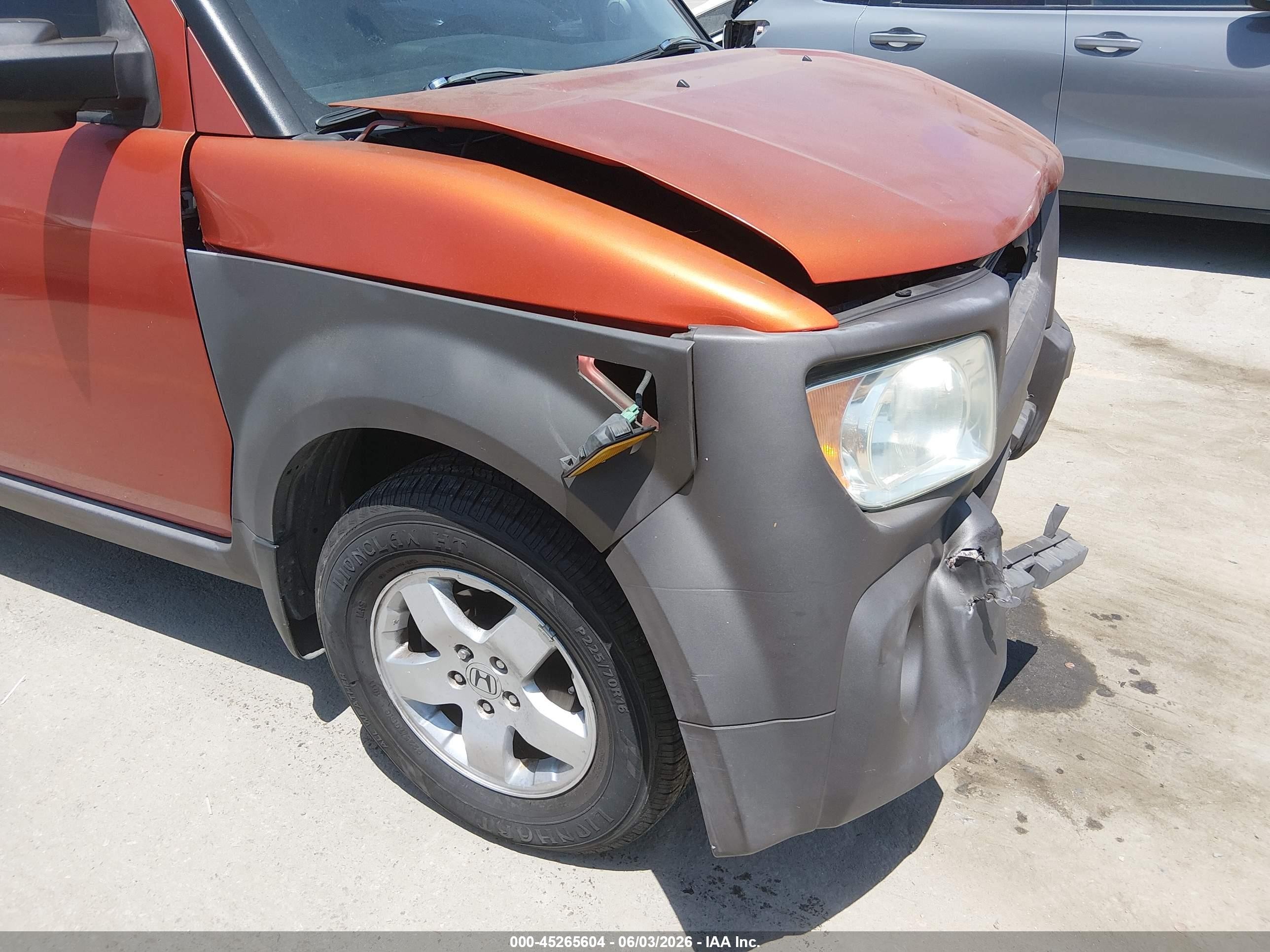 2003 Honda Element Ex Orange vin: 5J6YH18523L020488