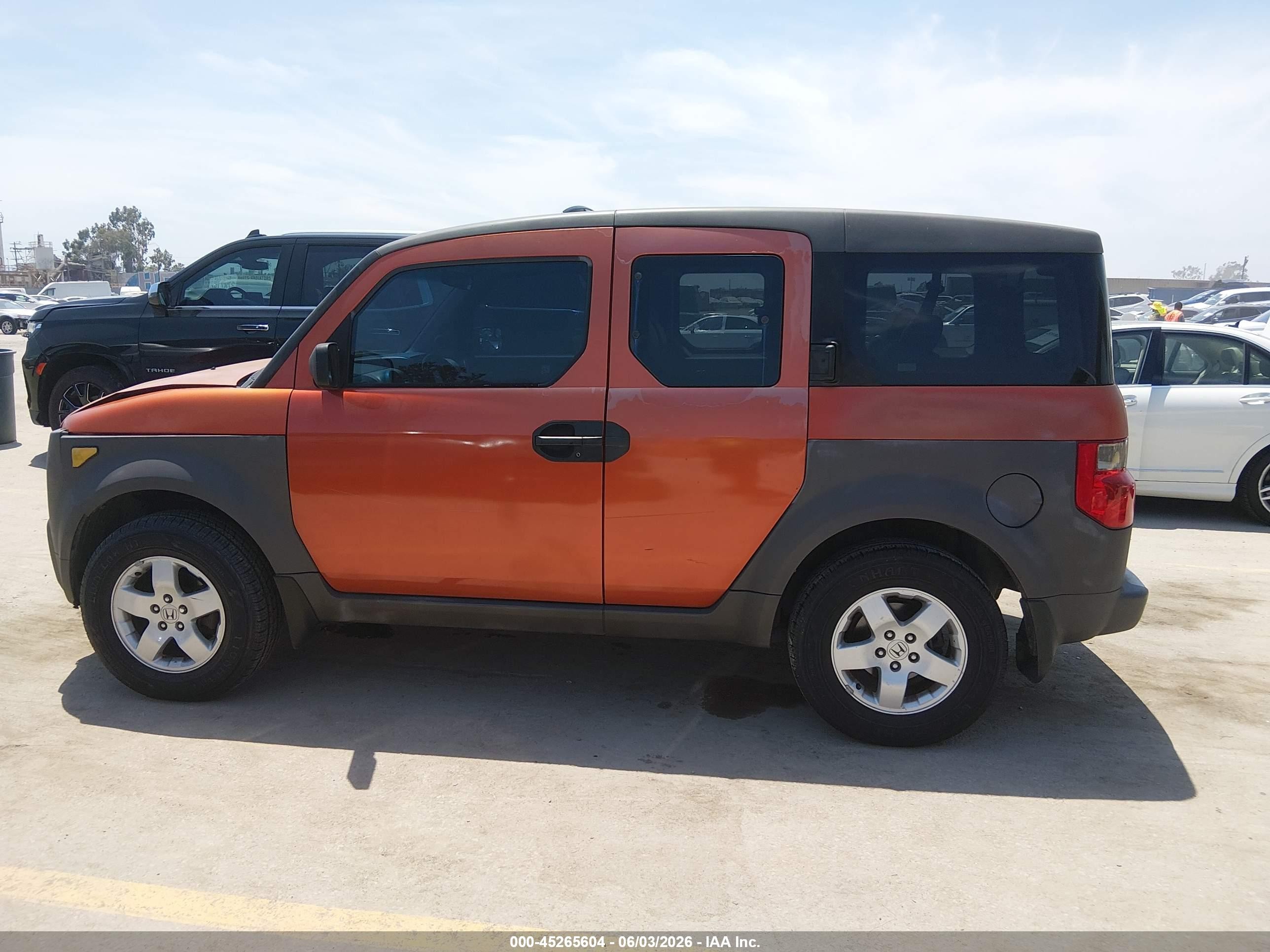 2003 Honda Element Ex Orange vin: 5J6YH18523L020488