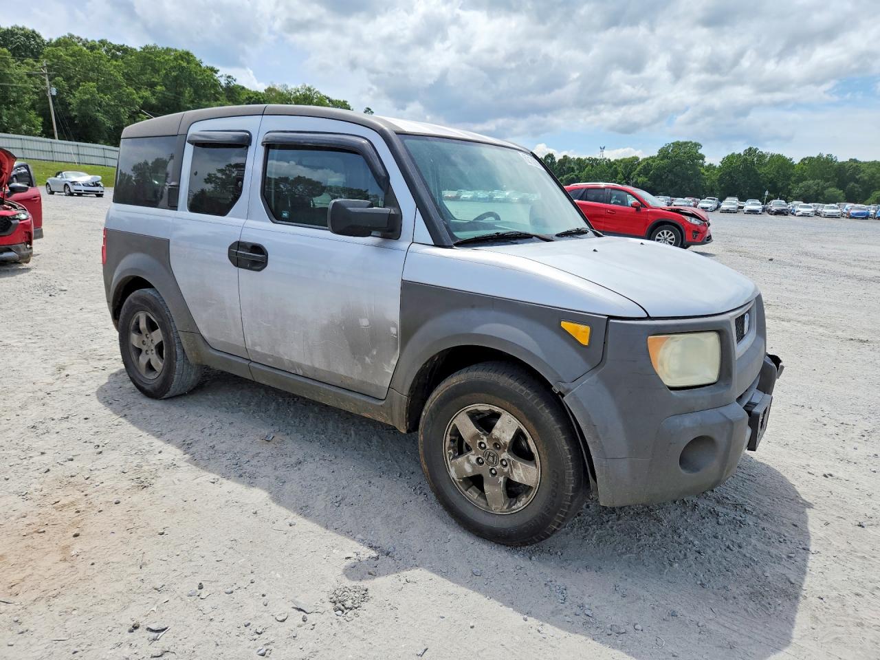 2004 Honda Element Ex Gray vin: 5J6YH18524L006477