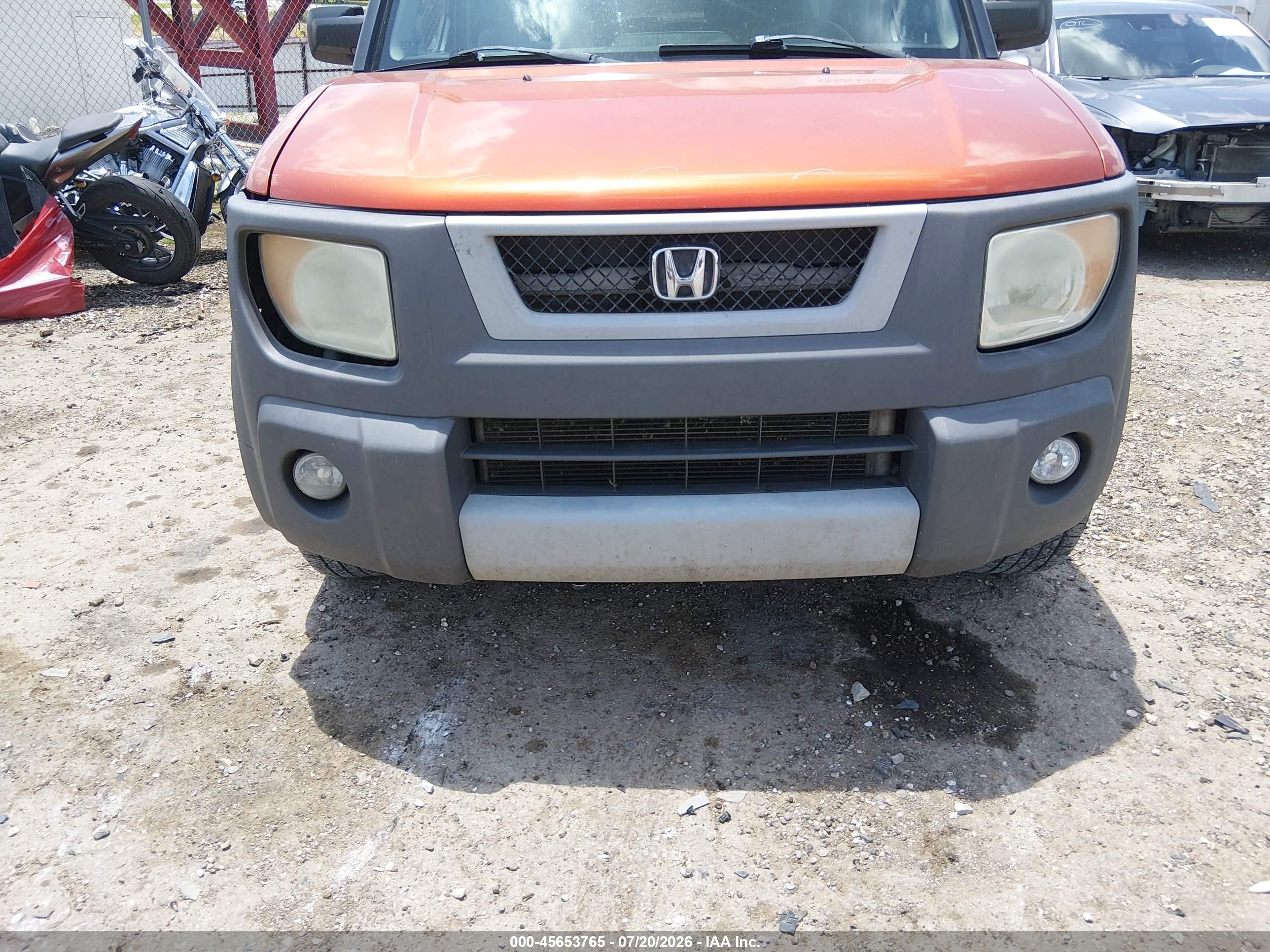 2003 Honda Element Ex Orange vin: 5J6YH18533L022038