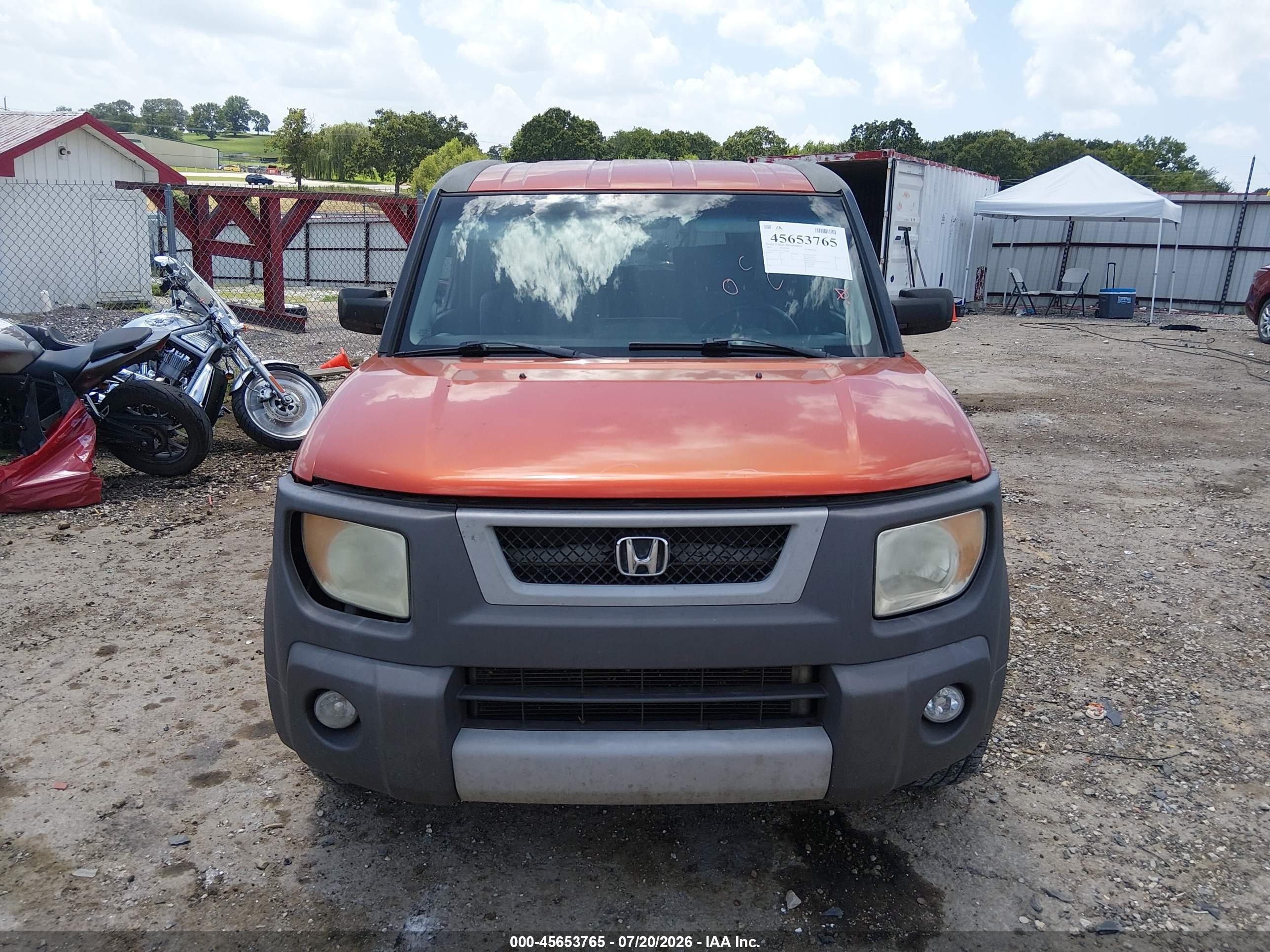 2003 Honda Element Ex Orange vin: 5J6YH18533L022038