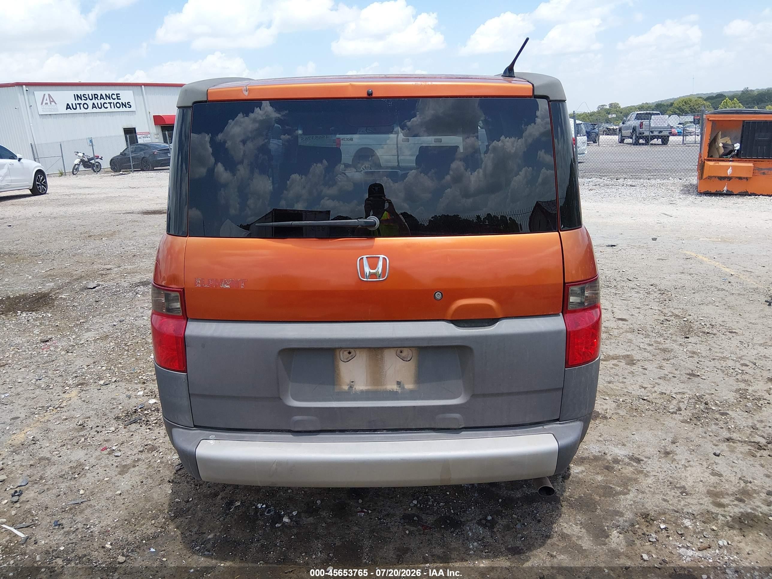 2003 Honda Element Ex Orange vin: 5J6YH18533L022038