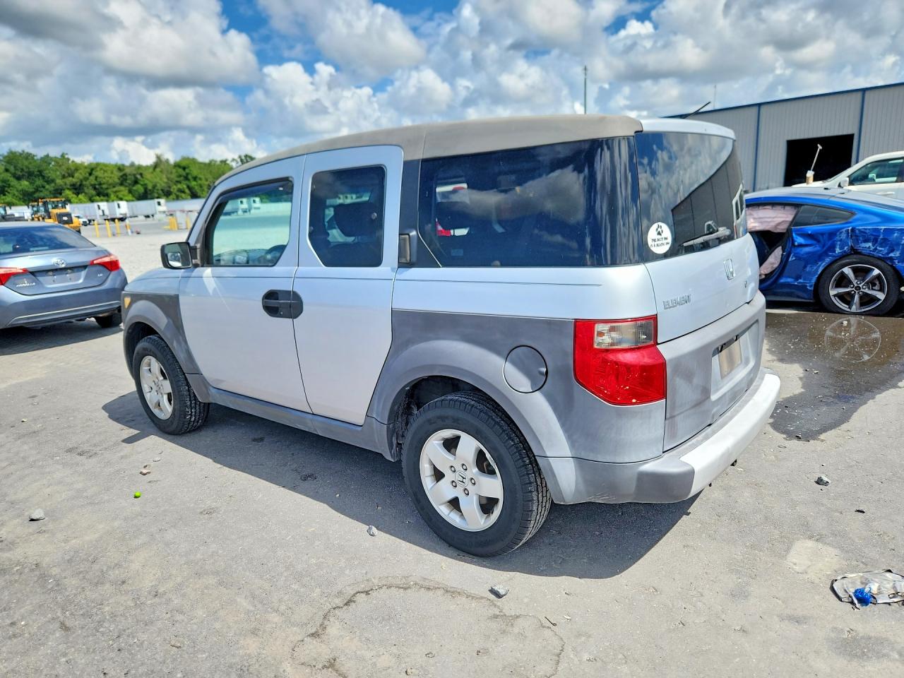 2004 Honda Element Ex Silver vin: 5J6YH18534L011106