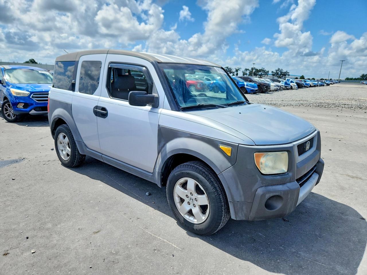 2004 Honda Element Ex Silver vin: 5J6YH18534L011106