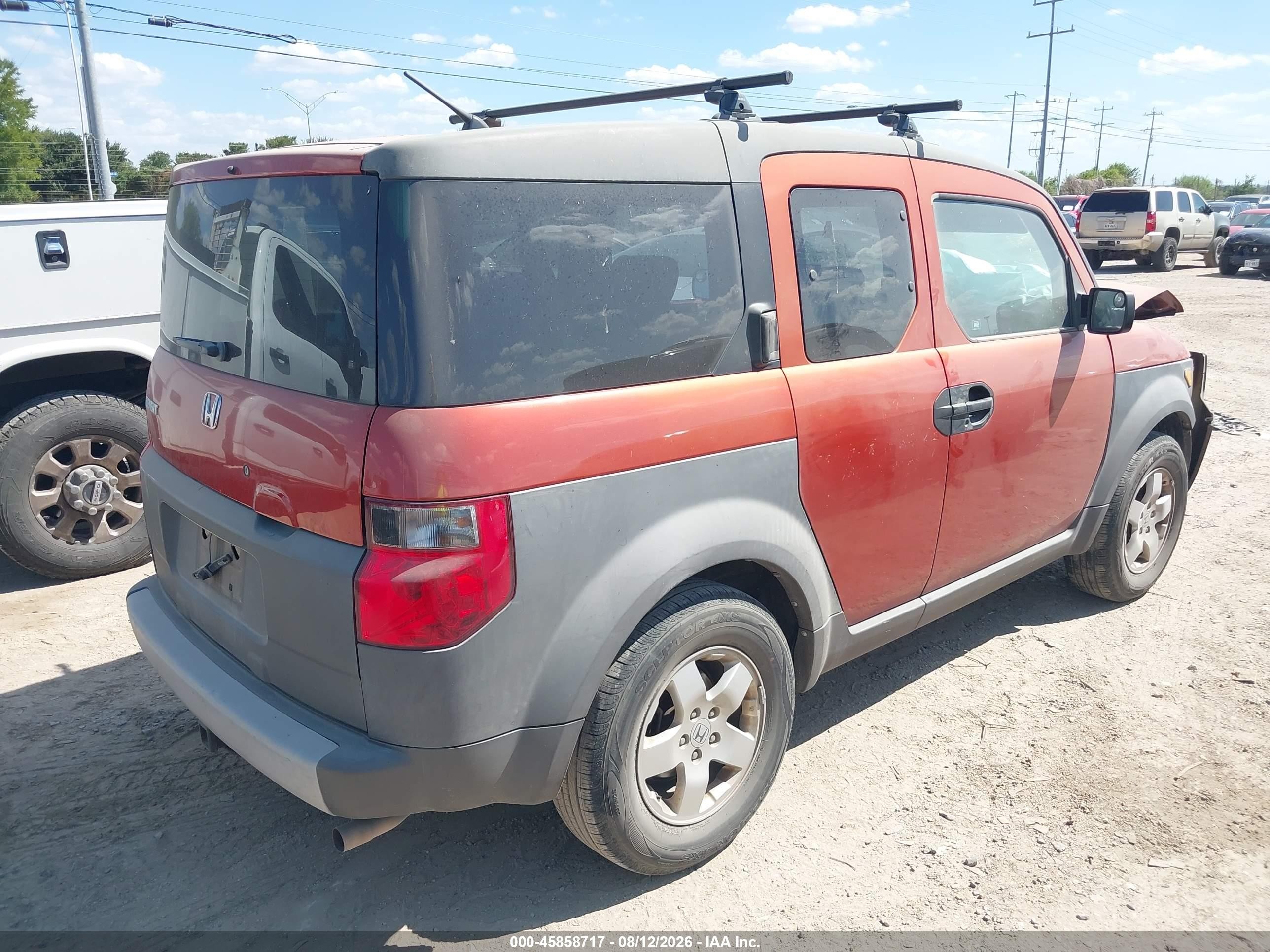 2004 Honda Element Ex Orange vin: 5J6YH18534L015317