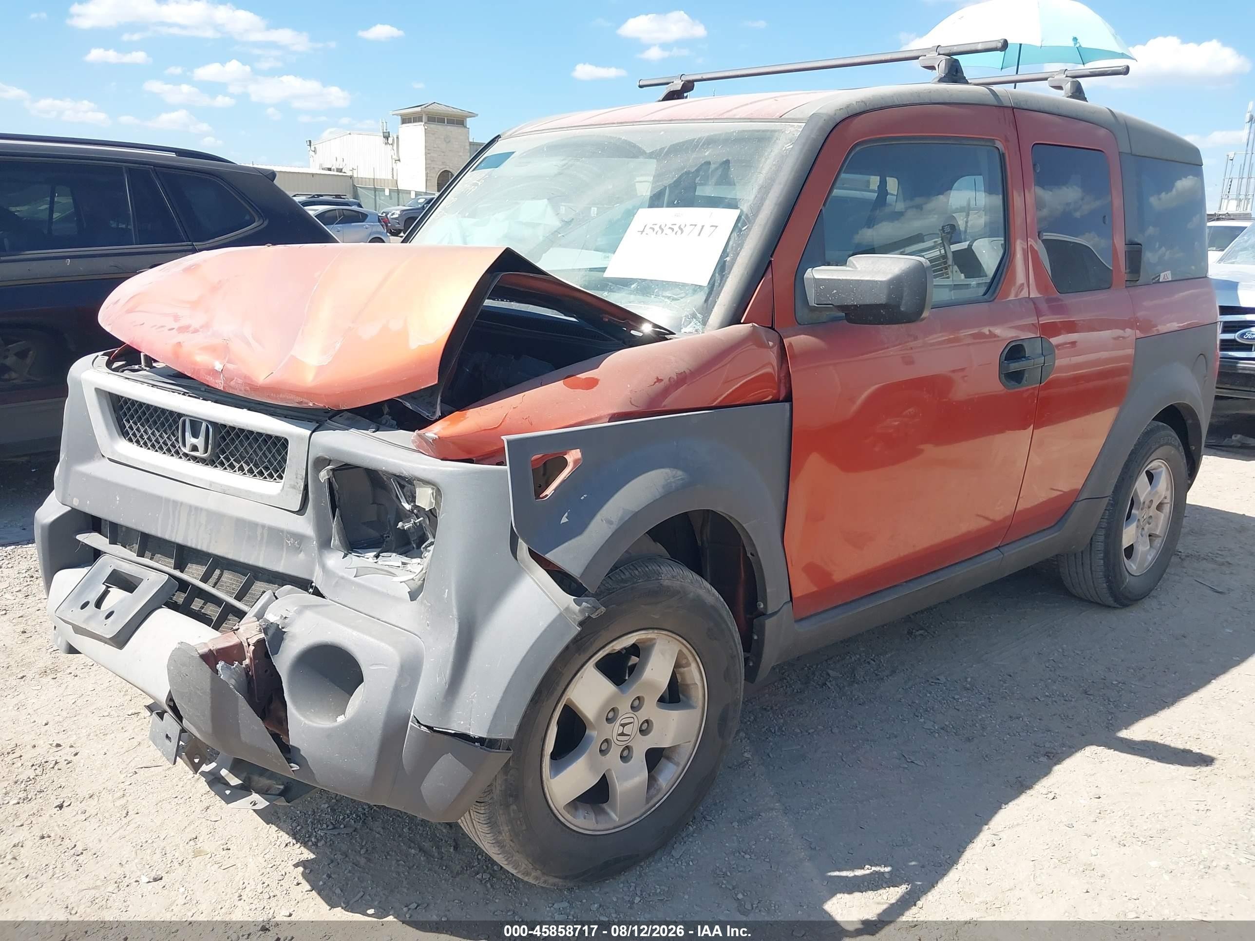 2004 Honda Element Ex Orange vin: 5J6YH18534L015317