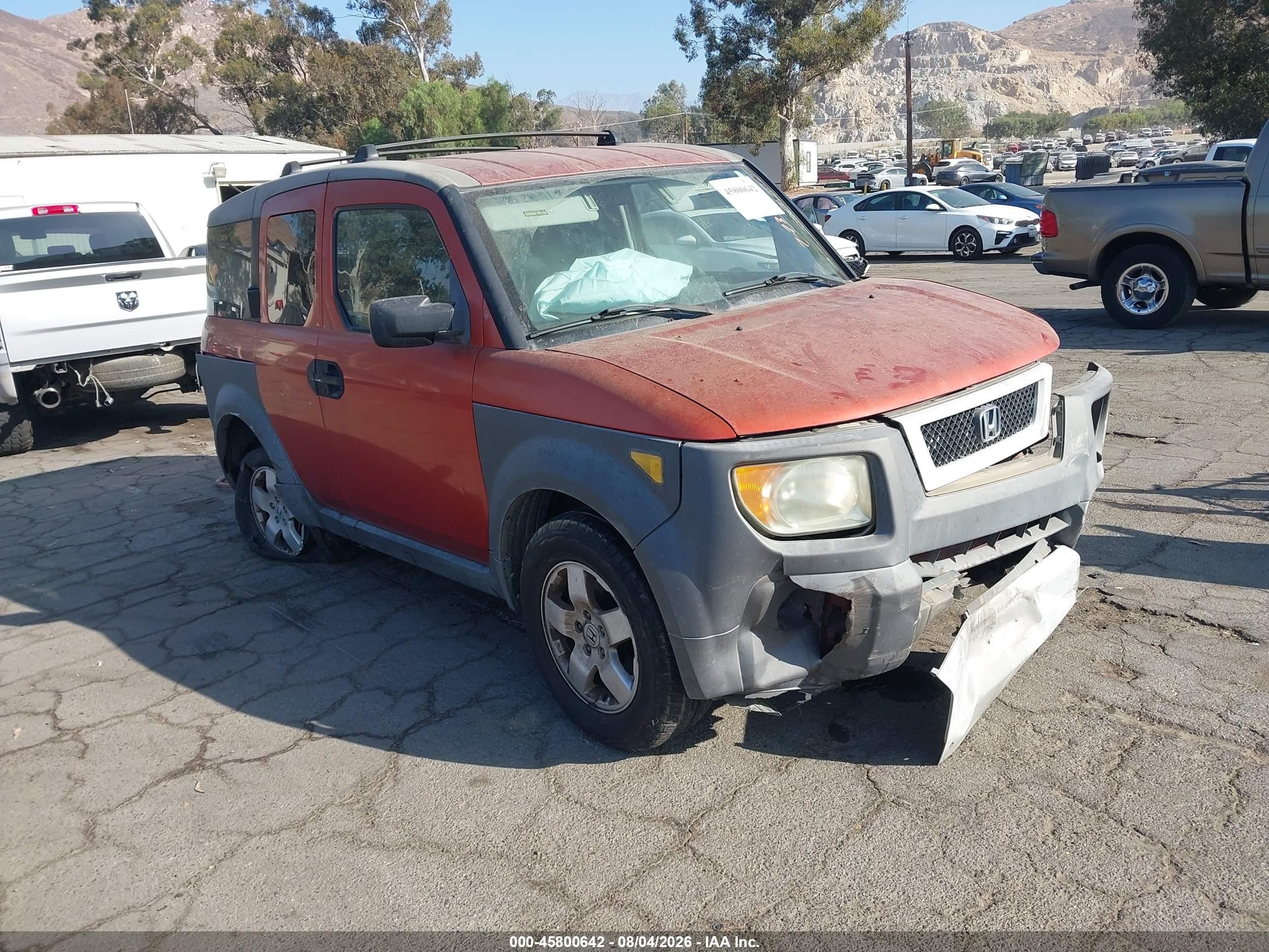 2004 Honda Element Ex Orange vin: 5J6YH18544L007775