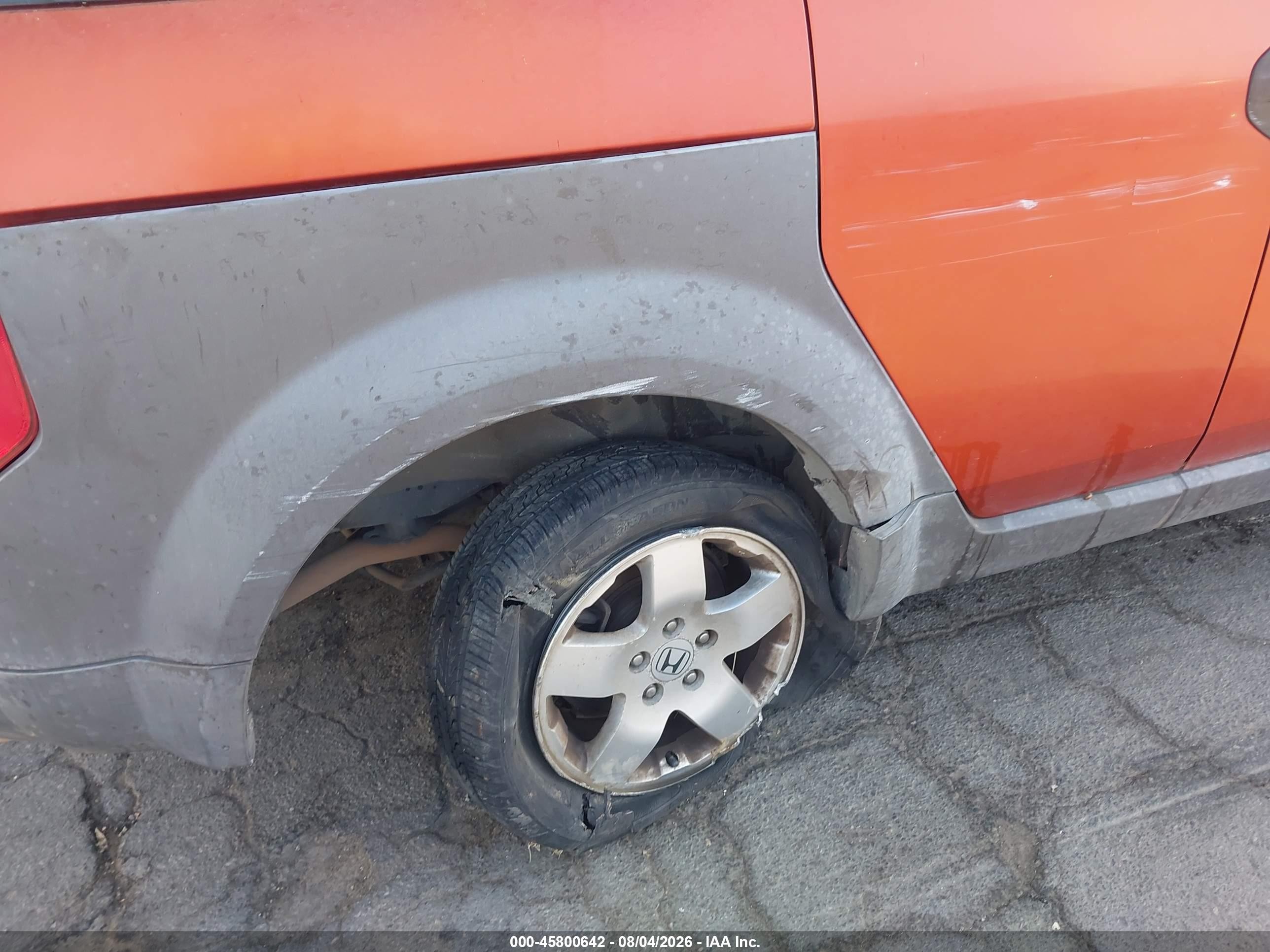 2004 Honda Element Ex Orange vin: 5J6YH18544L007775