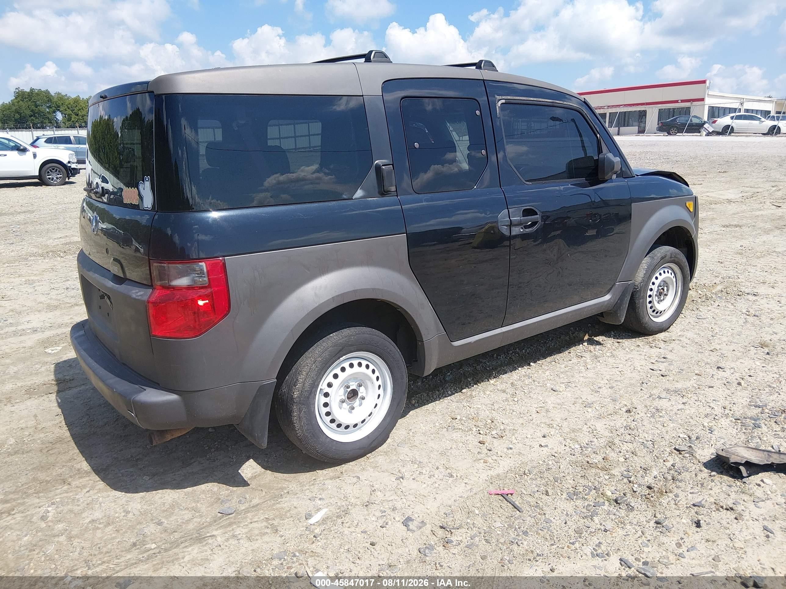 2003 Honda Element Ex Black vin: 5J6YH18563L000423