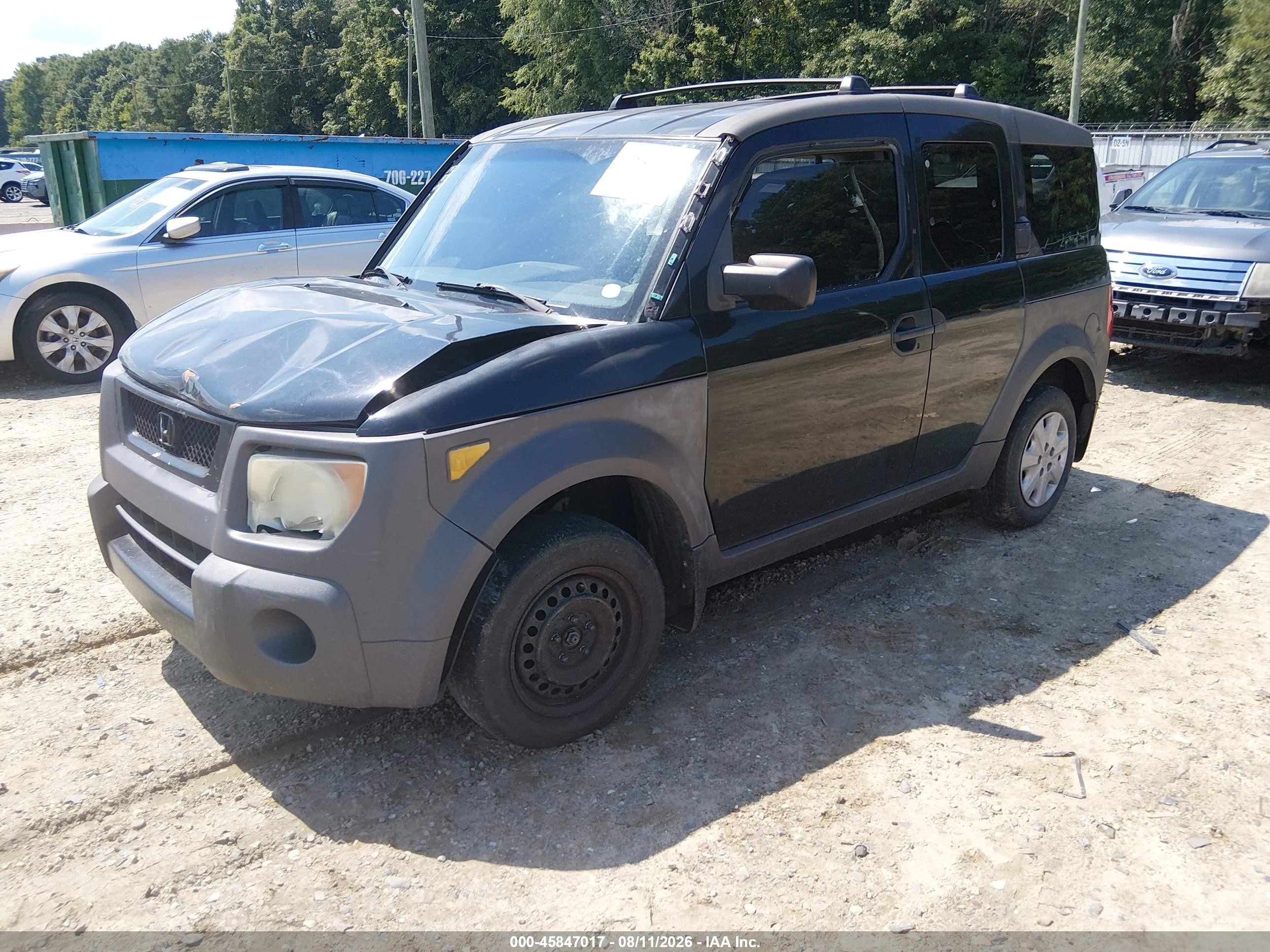 2003 Honda Element Ex Black vin: 5J6YH18563L000423