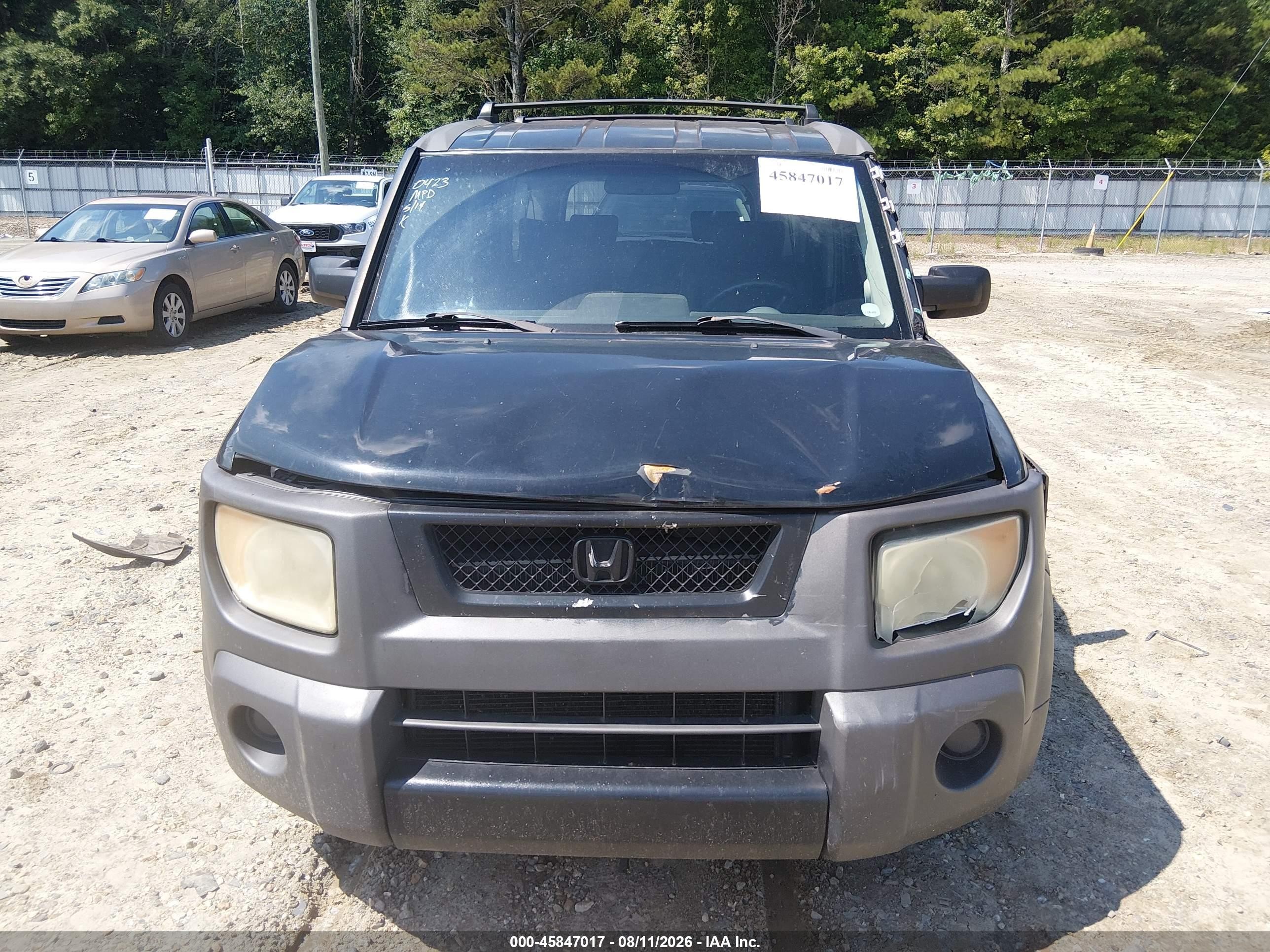 2003 Honda Element Ex Black vin: 5J6YH18563L000423