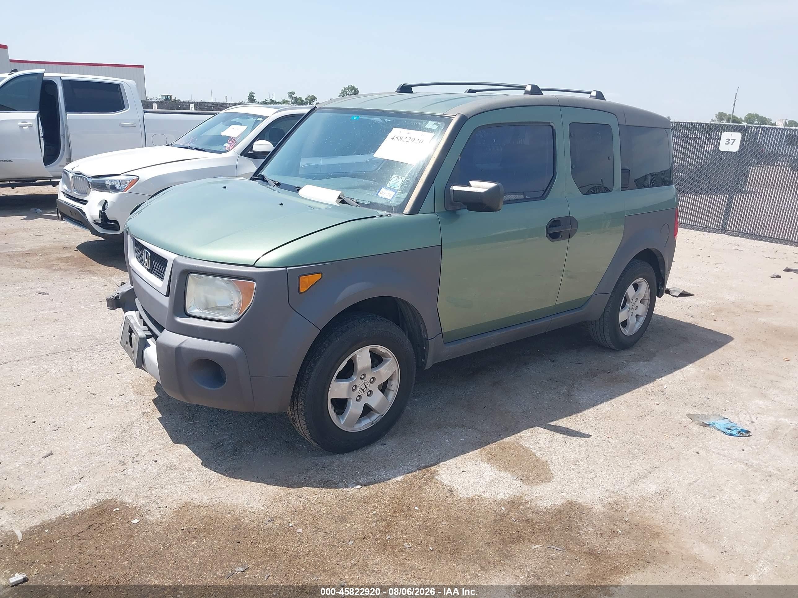 2003 Honda Element Ex Зеленый vin: 5J6YH18563L010871