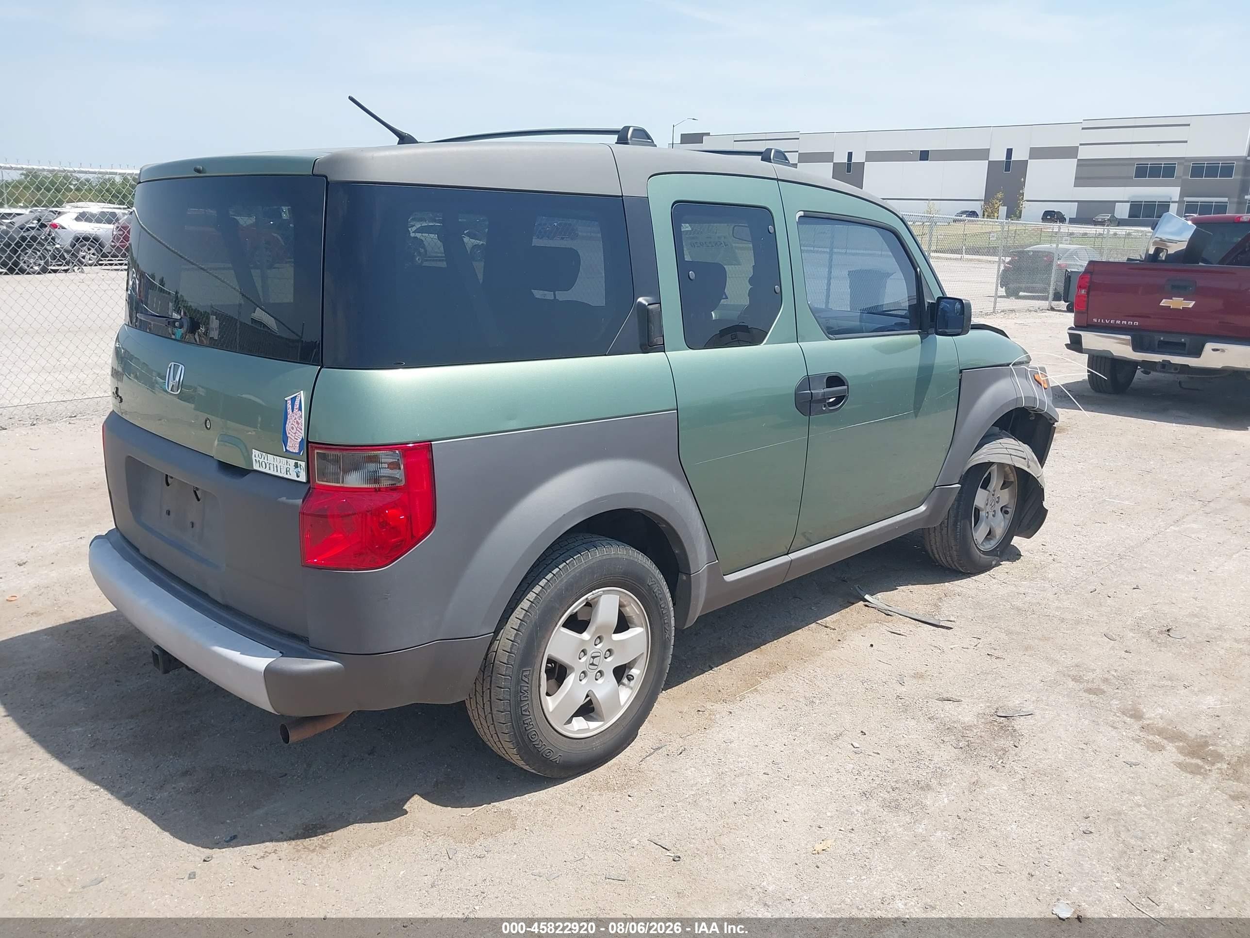 2003 Honda Element Ex Зеленый vin: 5J6YH18563L010871