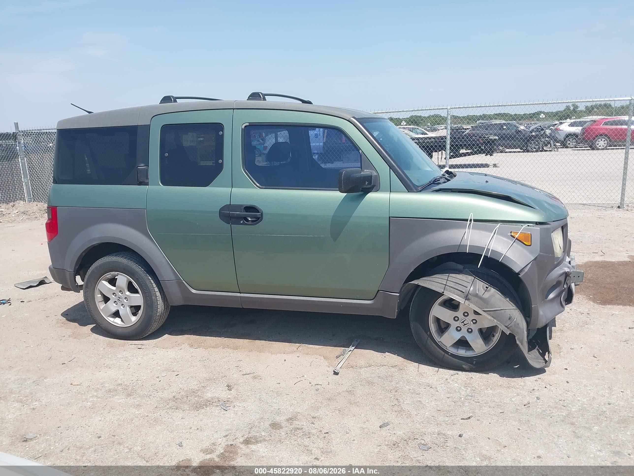 2003 Honda Element Ex Зеленый vin: 5J6YH18563L010871