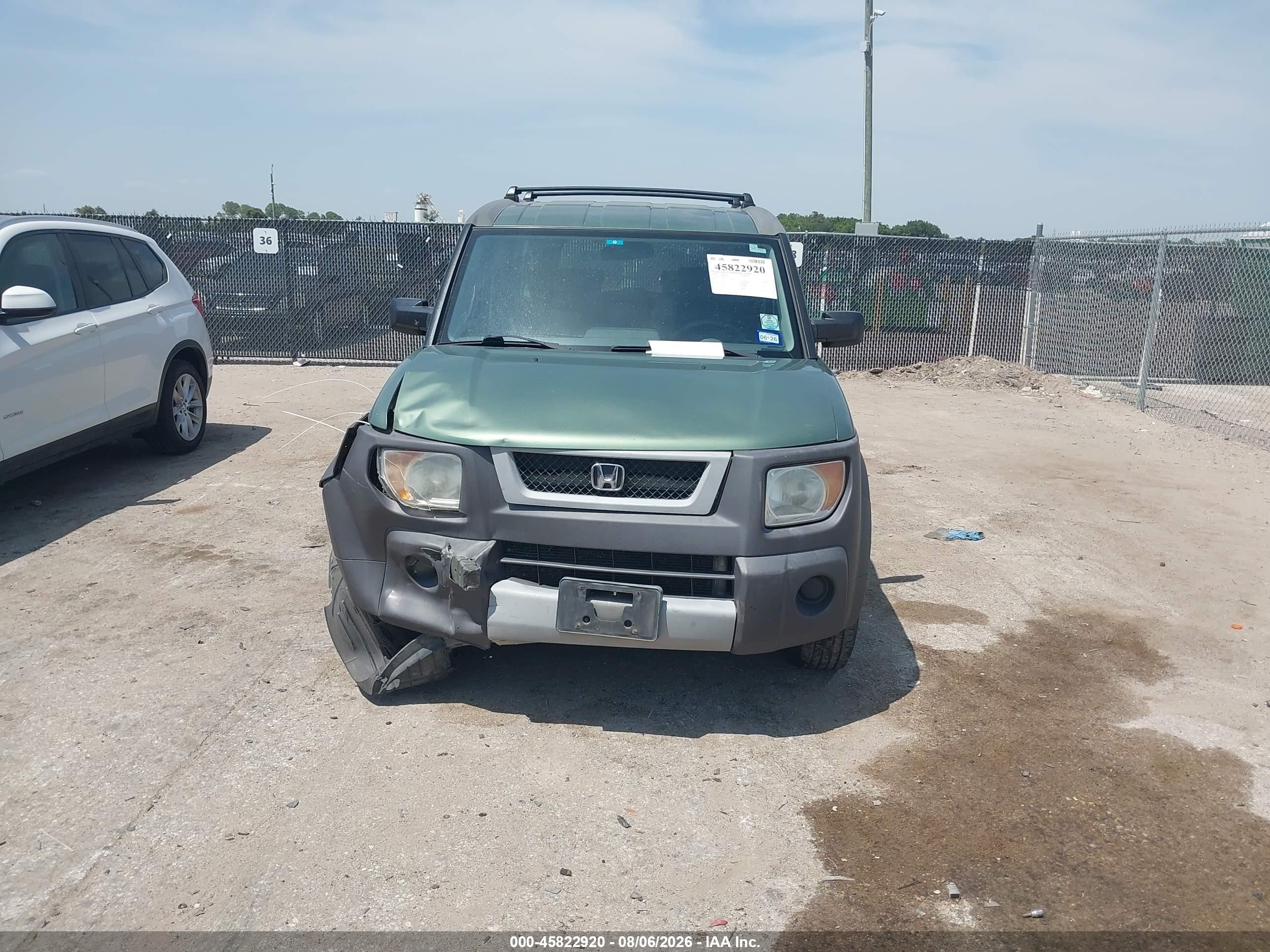 2003 Honda Element Ex Зеленый vin: 5J6YH18563L010871
