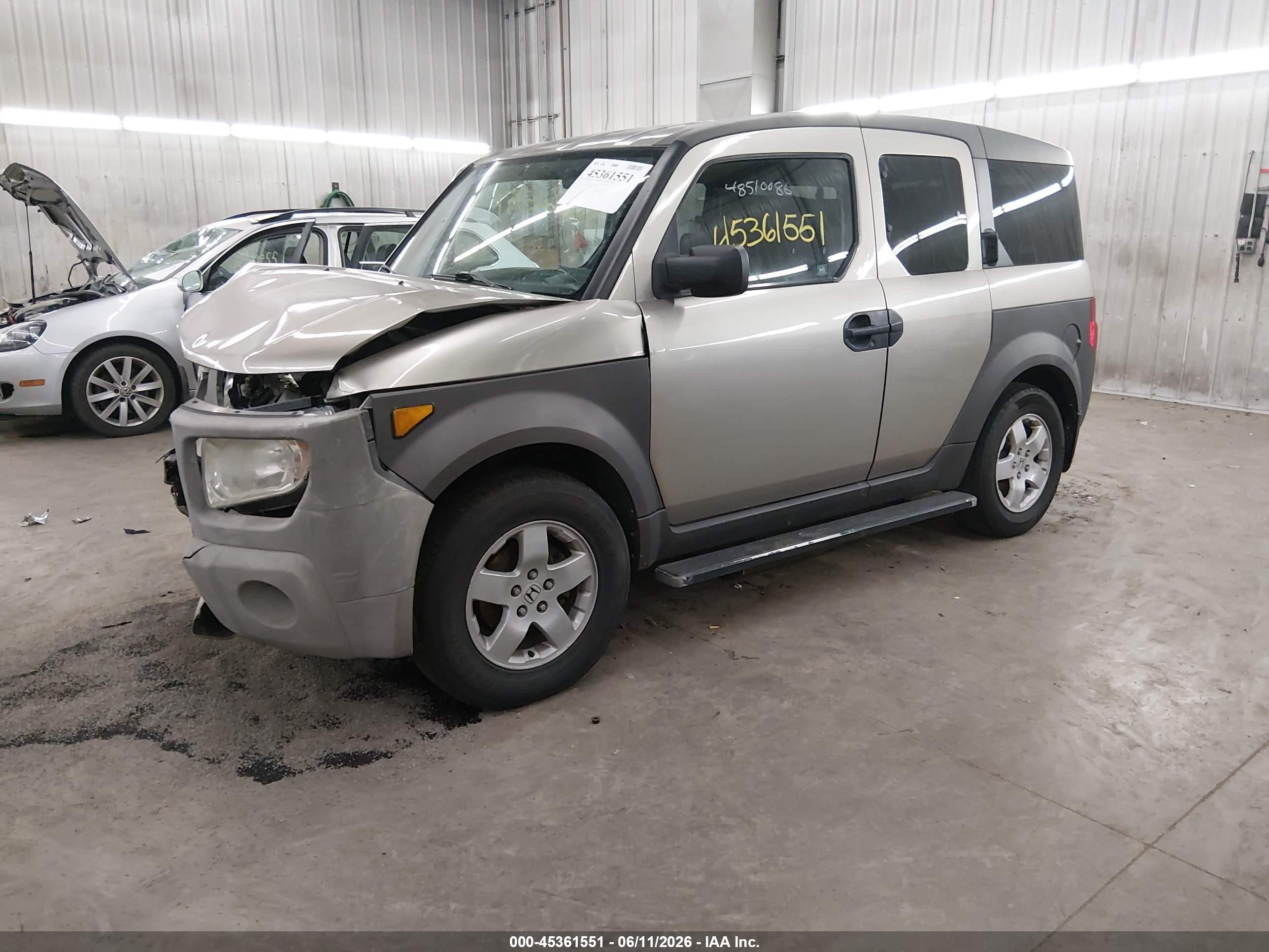 2003 Honda Element Ex Серый vin: 5J6YH18583L020088
