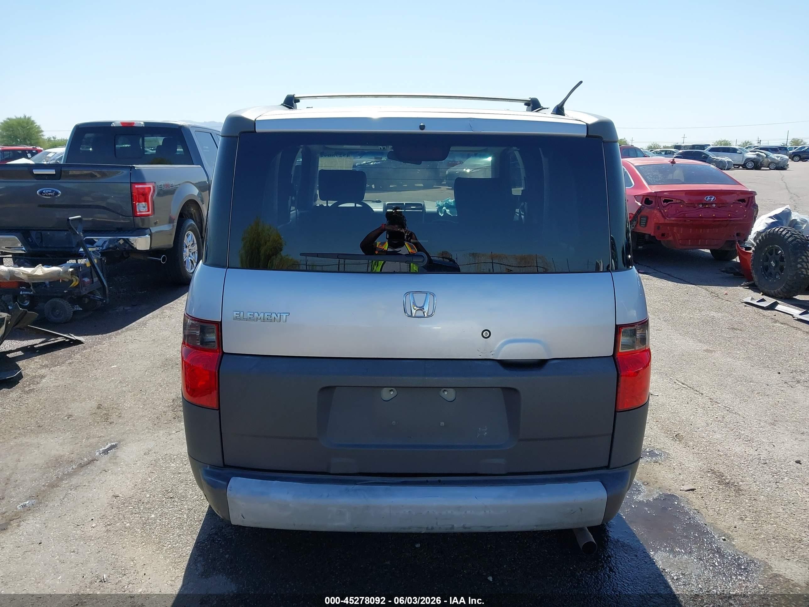 2003 Honda Element Ex Silver vin: 5J6YH18583L021189