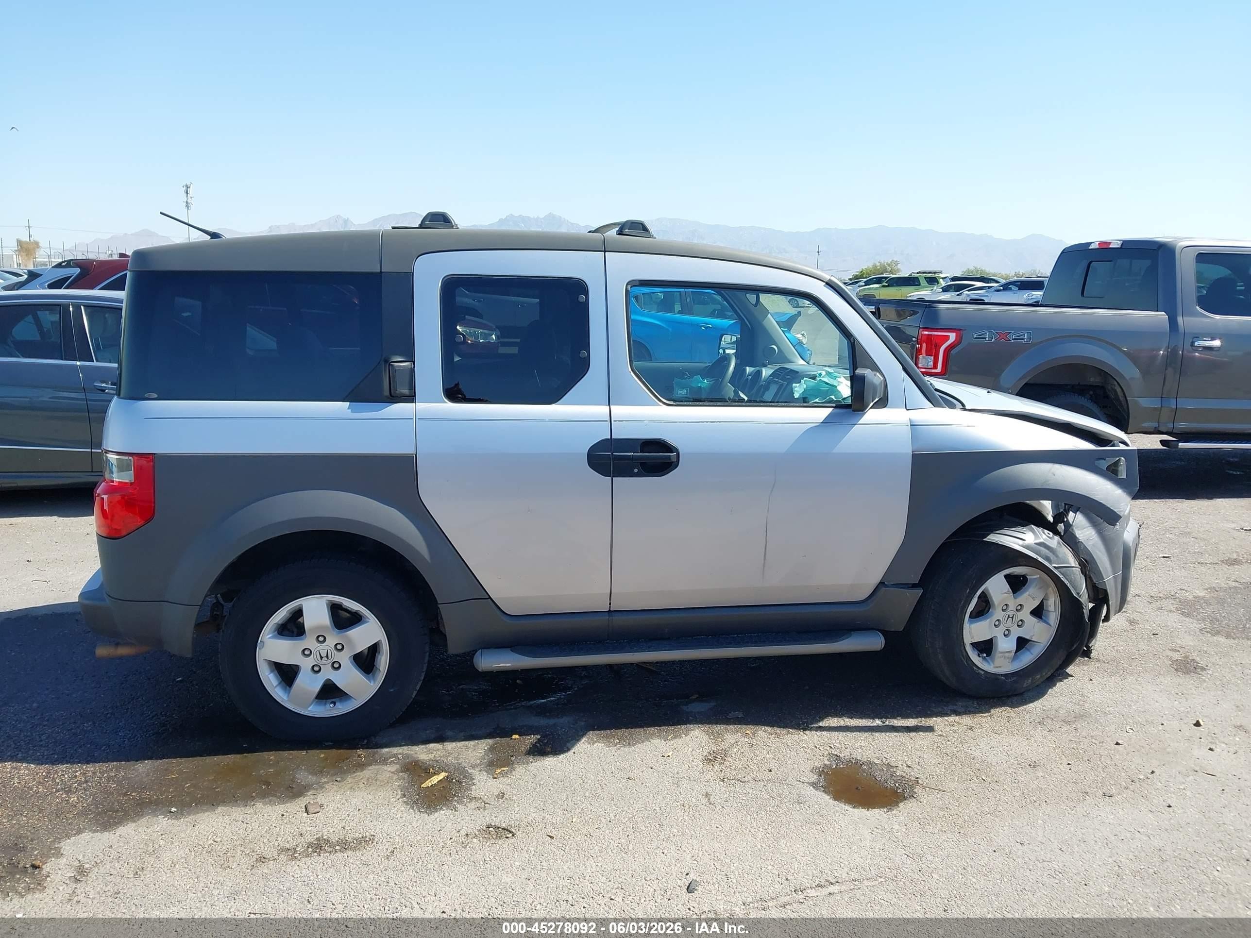 2003 Honda Element Ex Silver vin: 5J6YH18583L021189