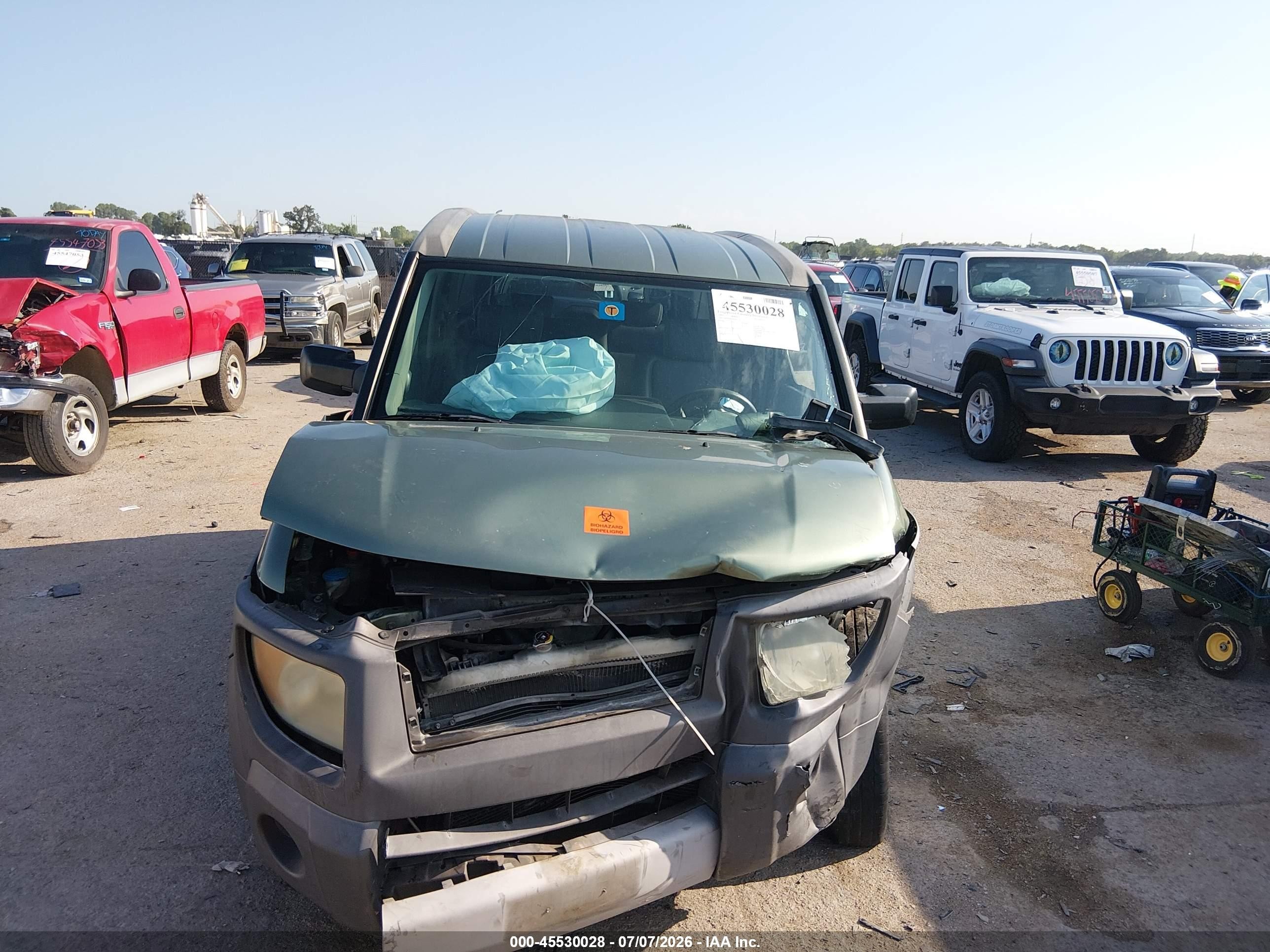 2003 Honda Element Ex Green vin: 5J6YH185X3L013577