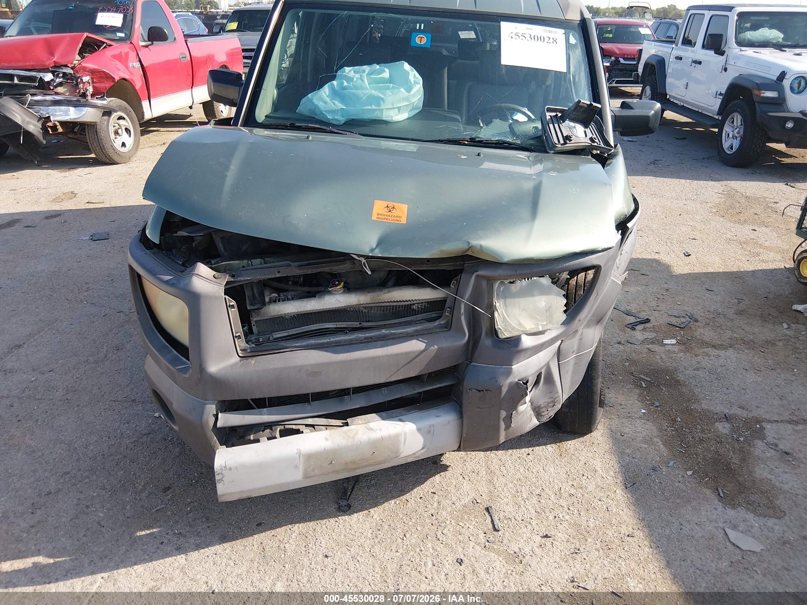 2003 Honda Element Ex Green vin: 5J6YH185X3L013577