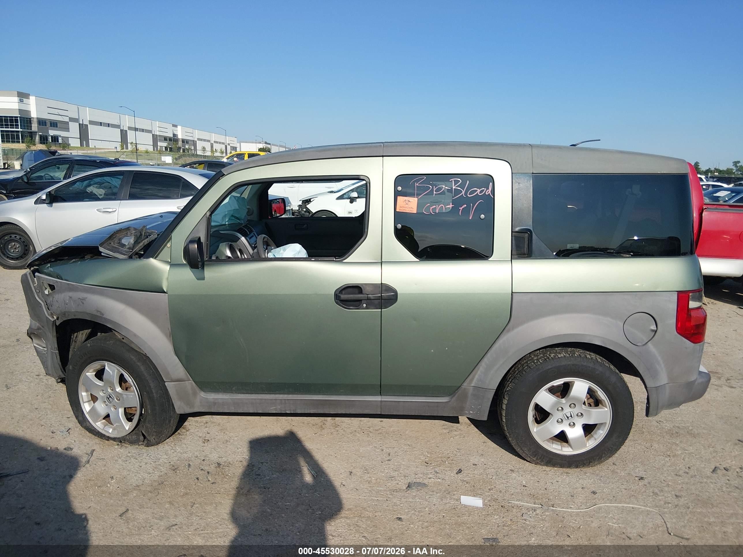 2003 Honda Element Ex Green vin: 5J6YH185X3L013577