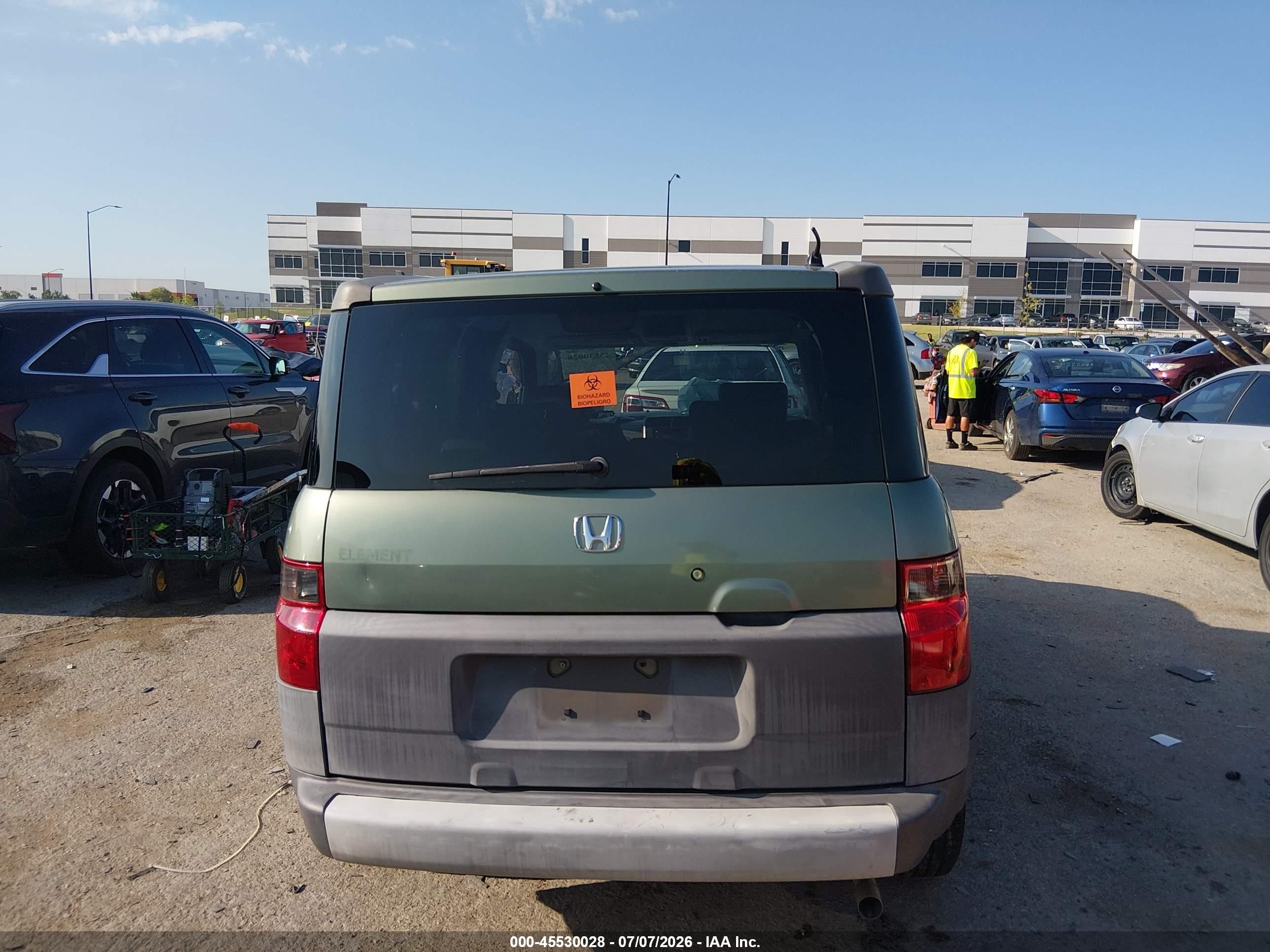 2003 Honda Element Ex Green vin: 5J6YH185X3L013577