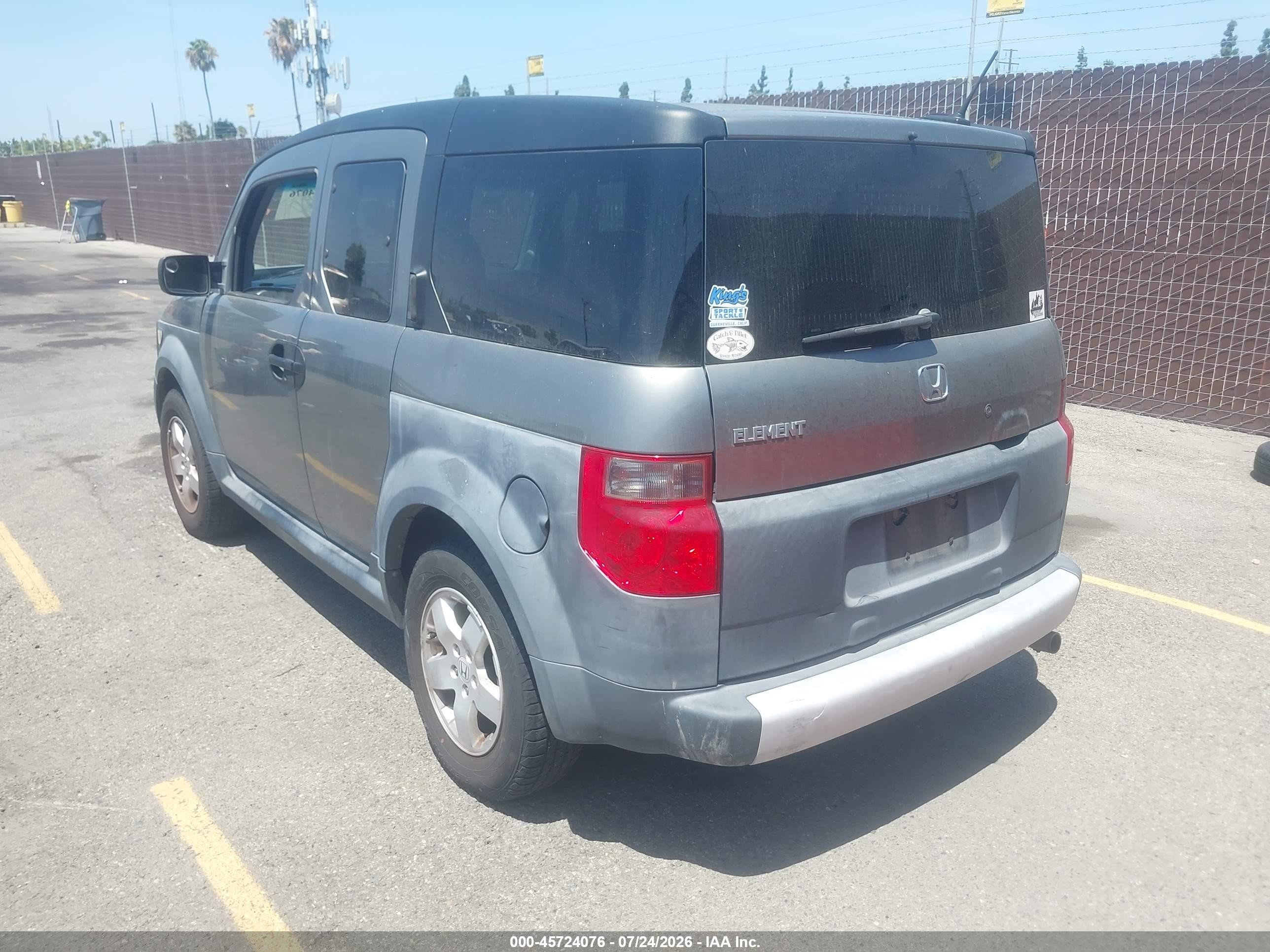 2005 Honda Element Ex Gray vin: 5J6YH18605L005337