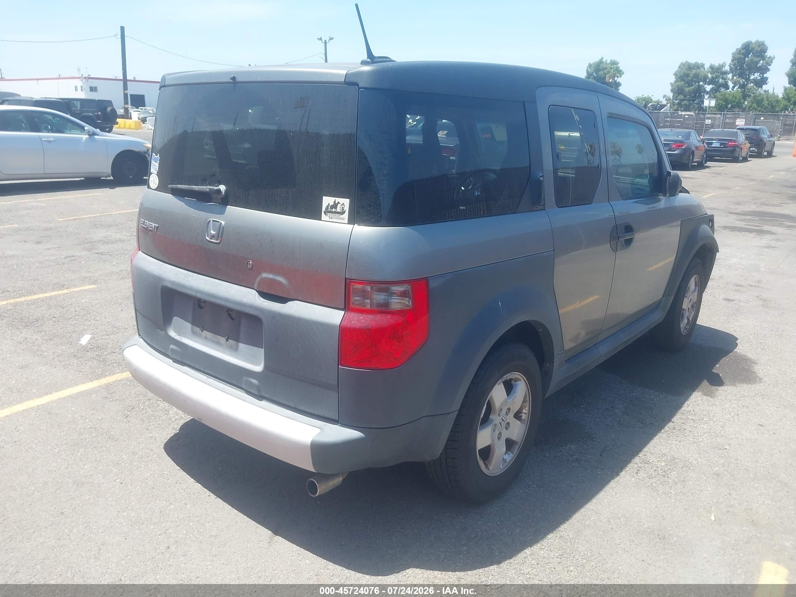 2005 Honda Element Ex Gray vin: 5J6YH18605L005337