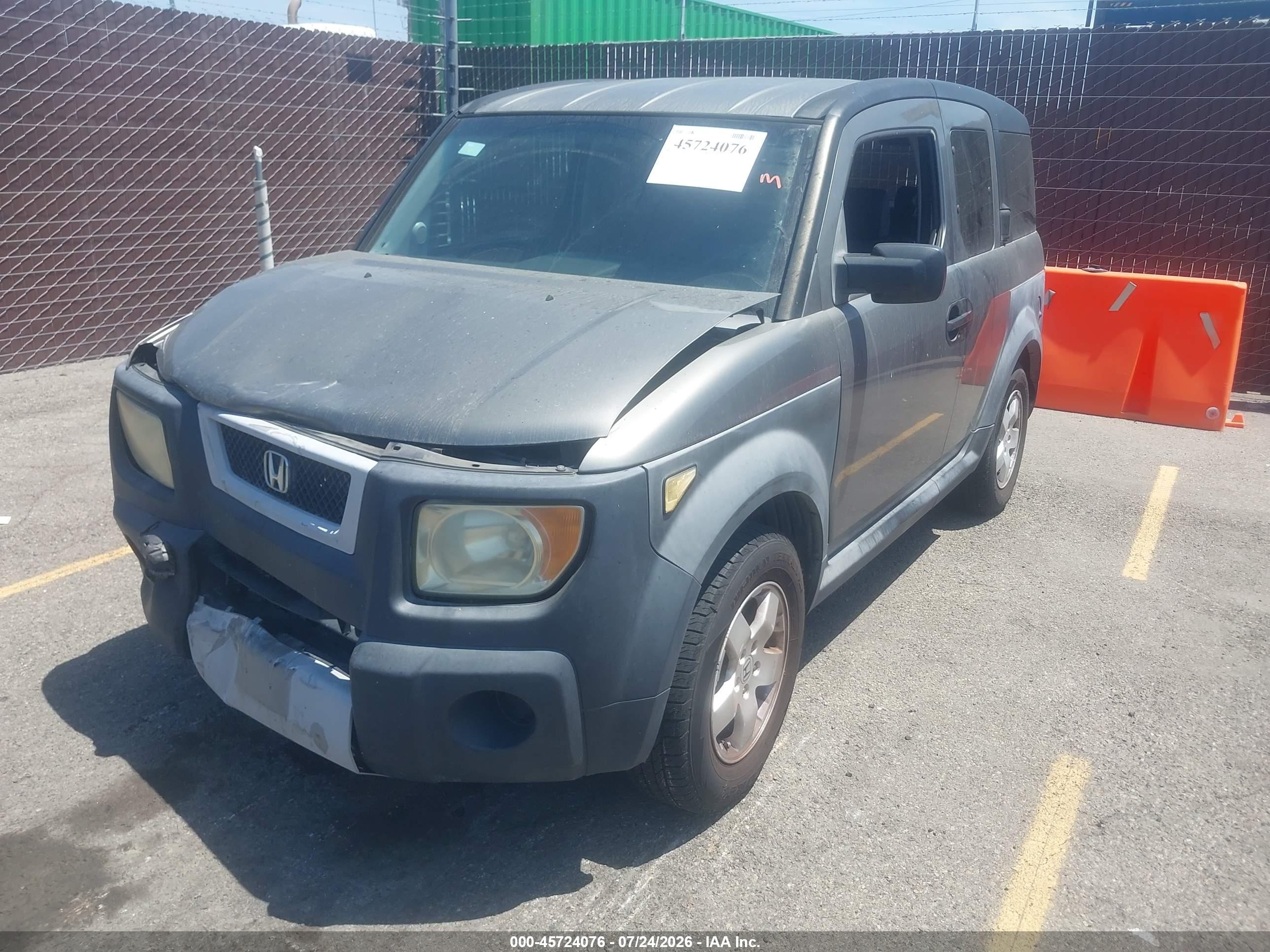 2005 Honda Element Ex Gray vin: 5J6YH18605L005337