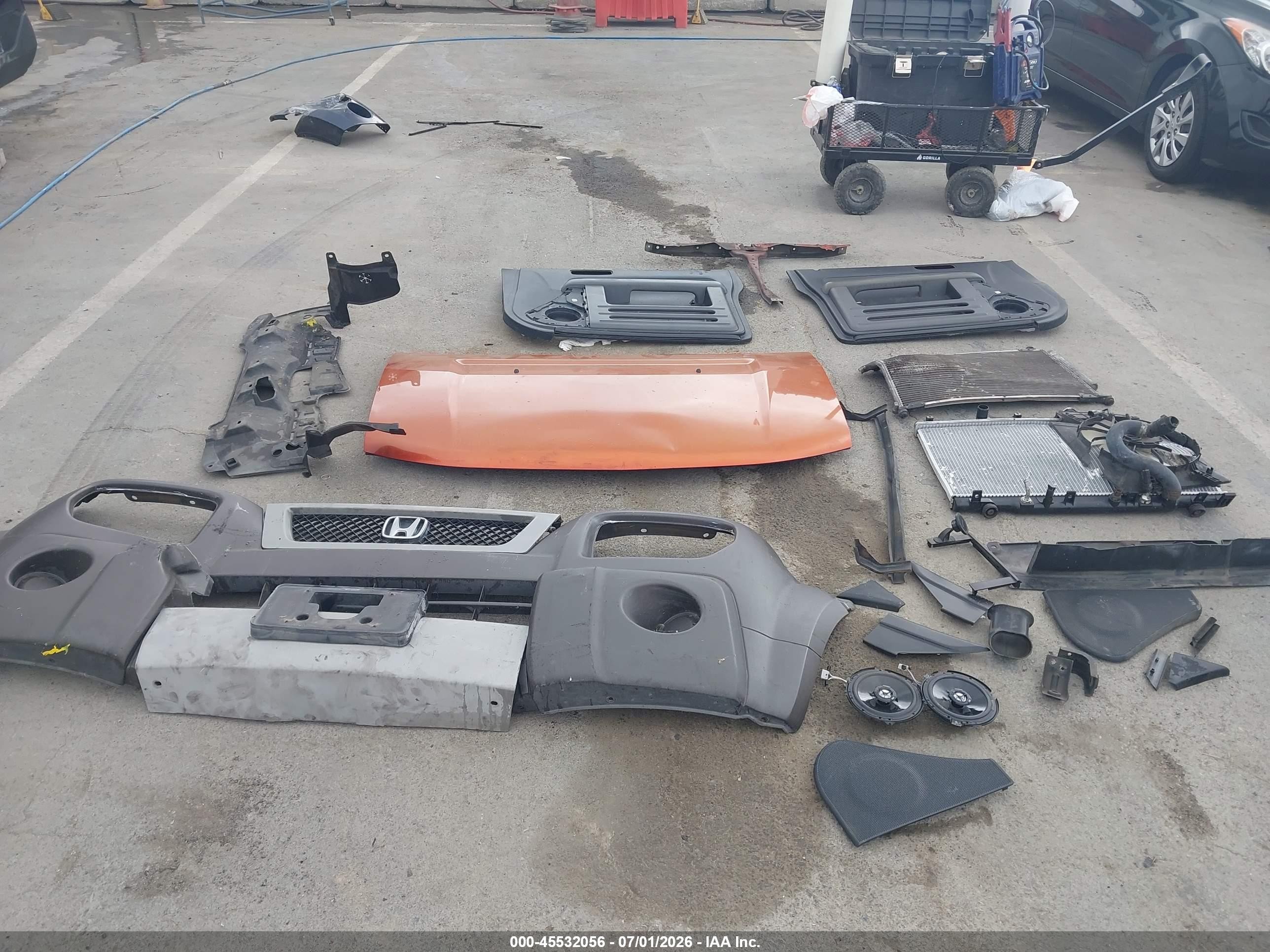 2005 Honda Element Ex Orange vin: 5J6YH18615L003290