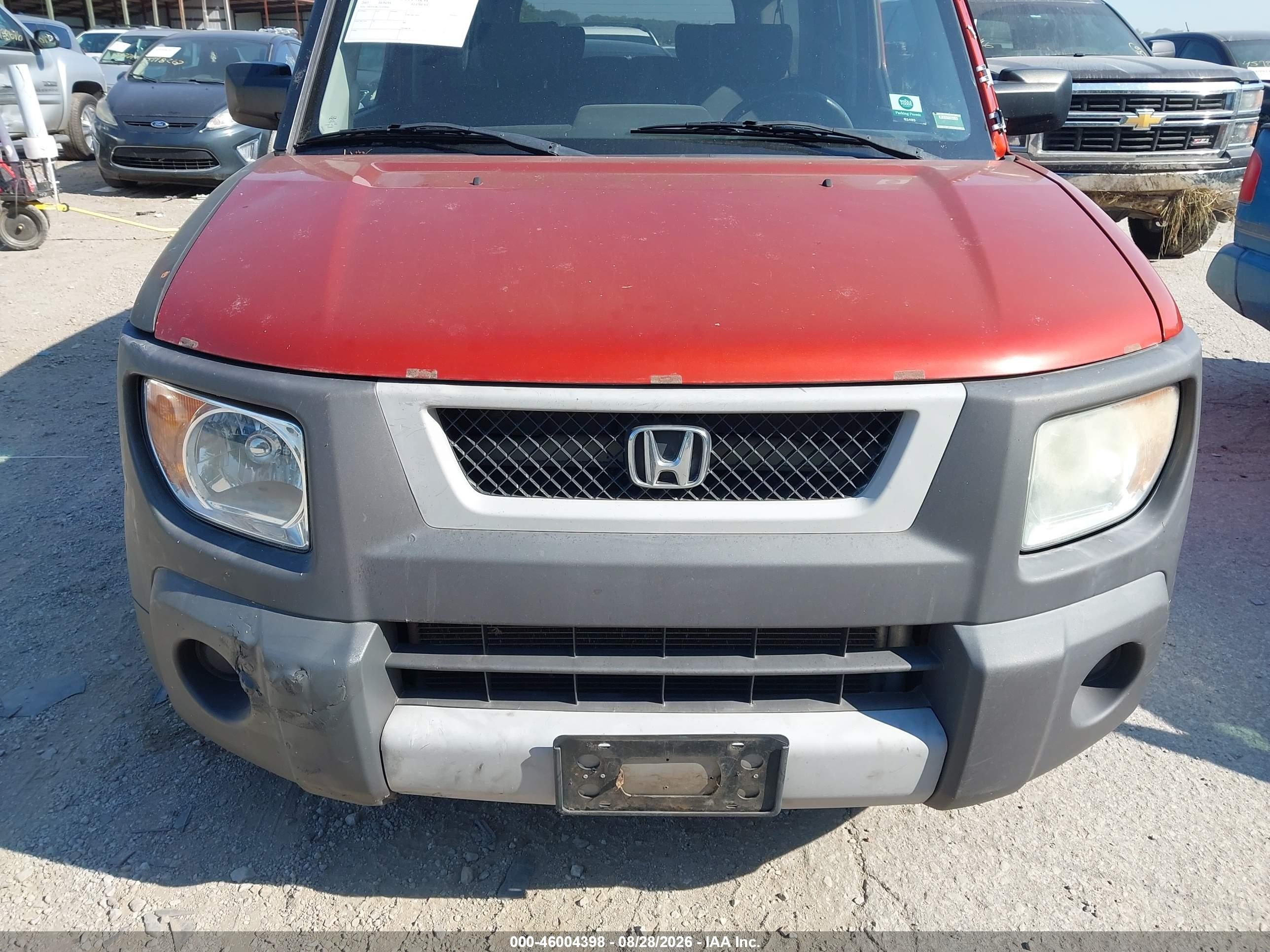 2003 Honda Element Ex Orange vin: 5J6YH18623L018684