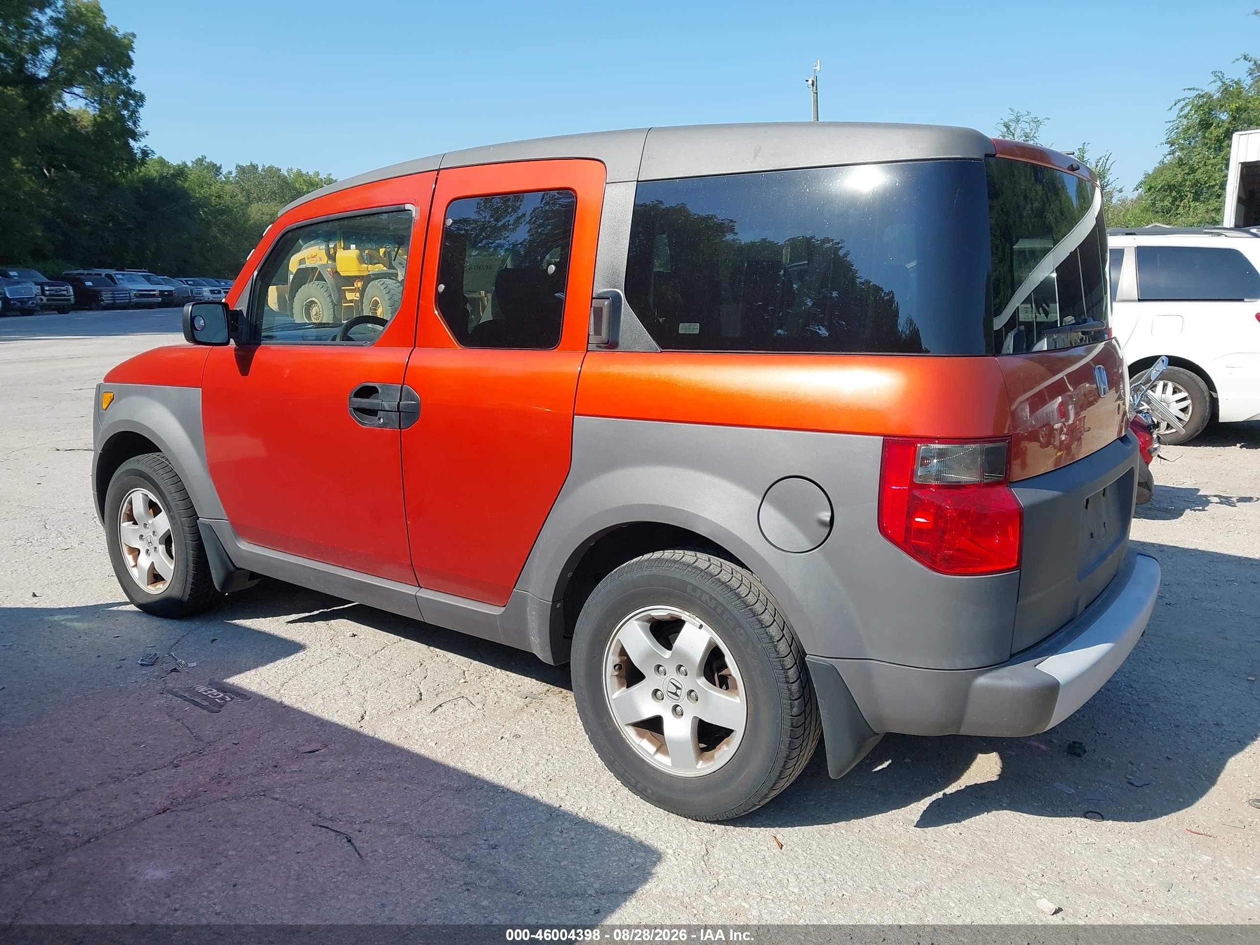 2003 Honda Element Ex Orange vin: 5J6YH18623L018684