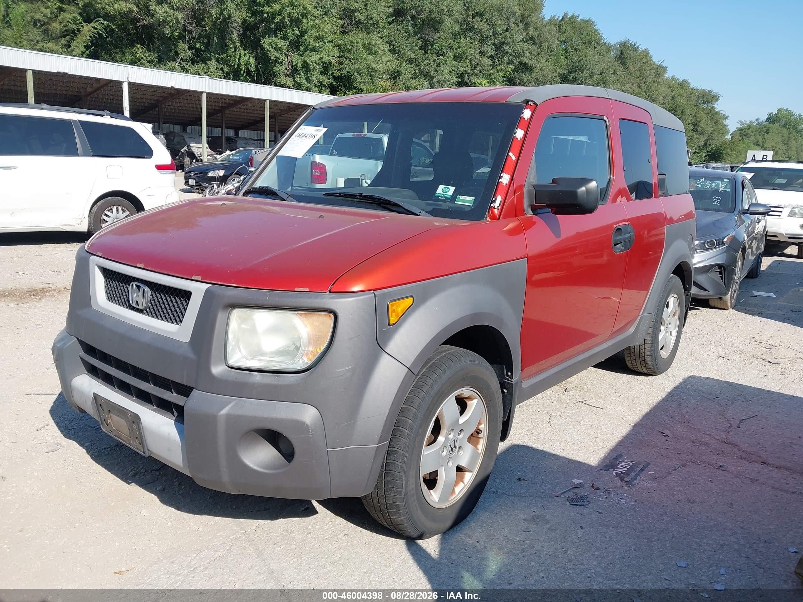2003 Honda Element Ex Orange vin: 5J6YH18623L018684