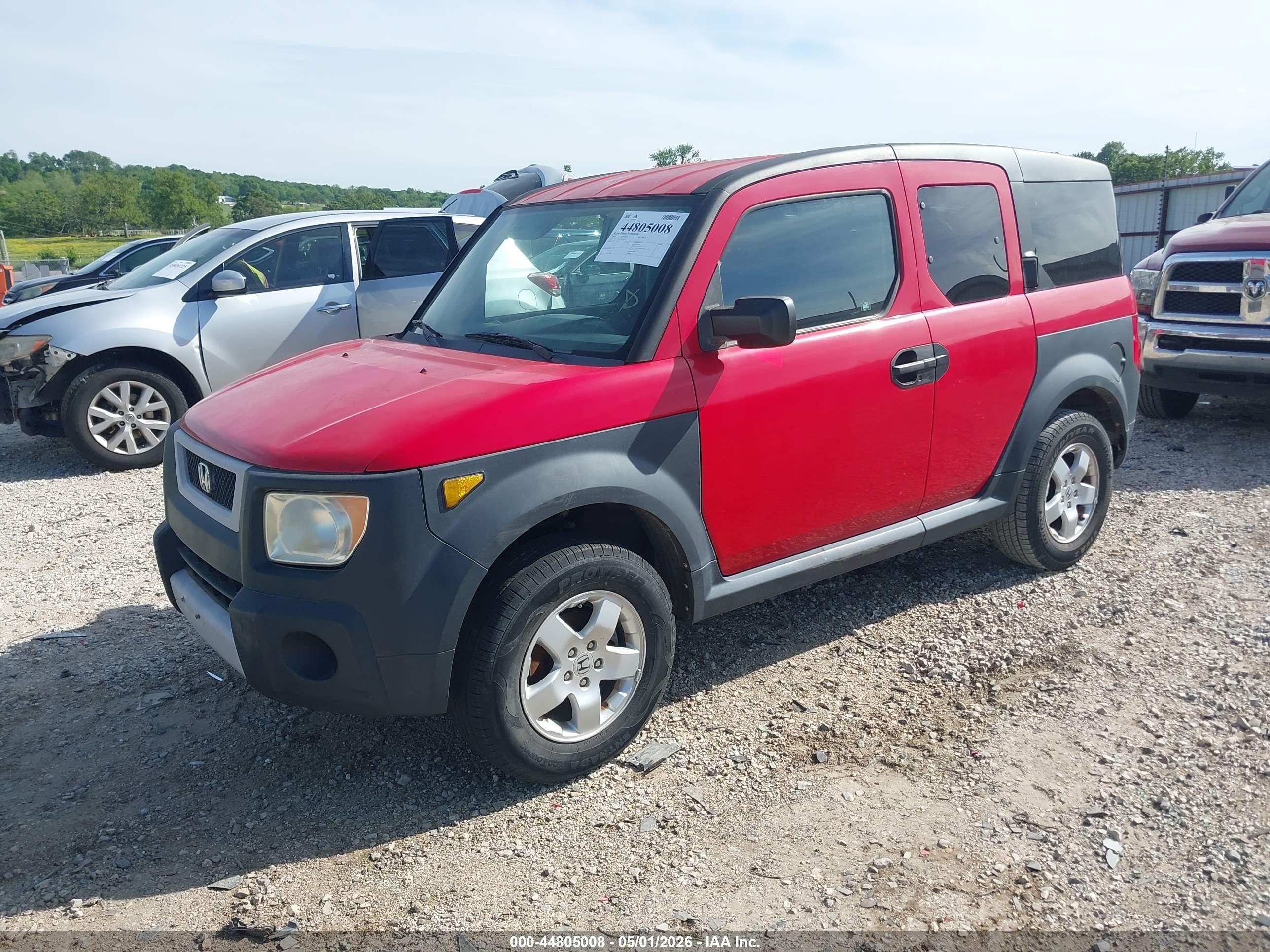 2005 Honda Element Ex Red vin: 5J6YH18625L014301