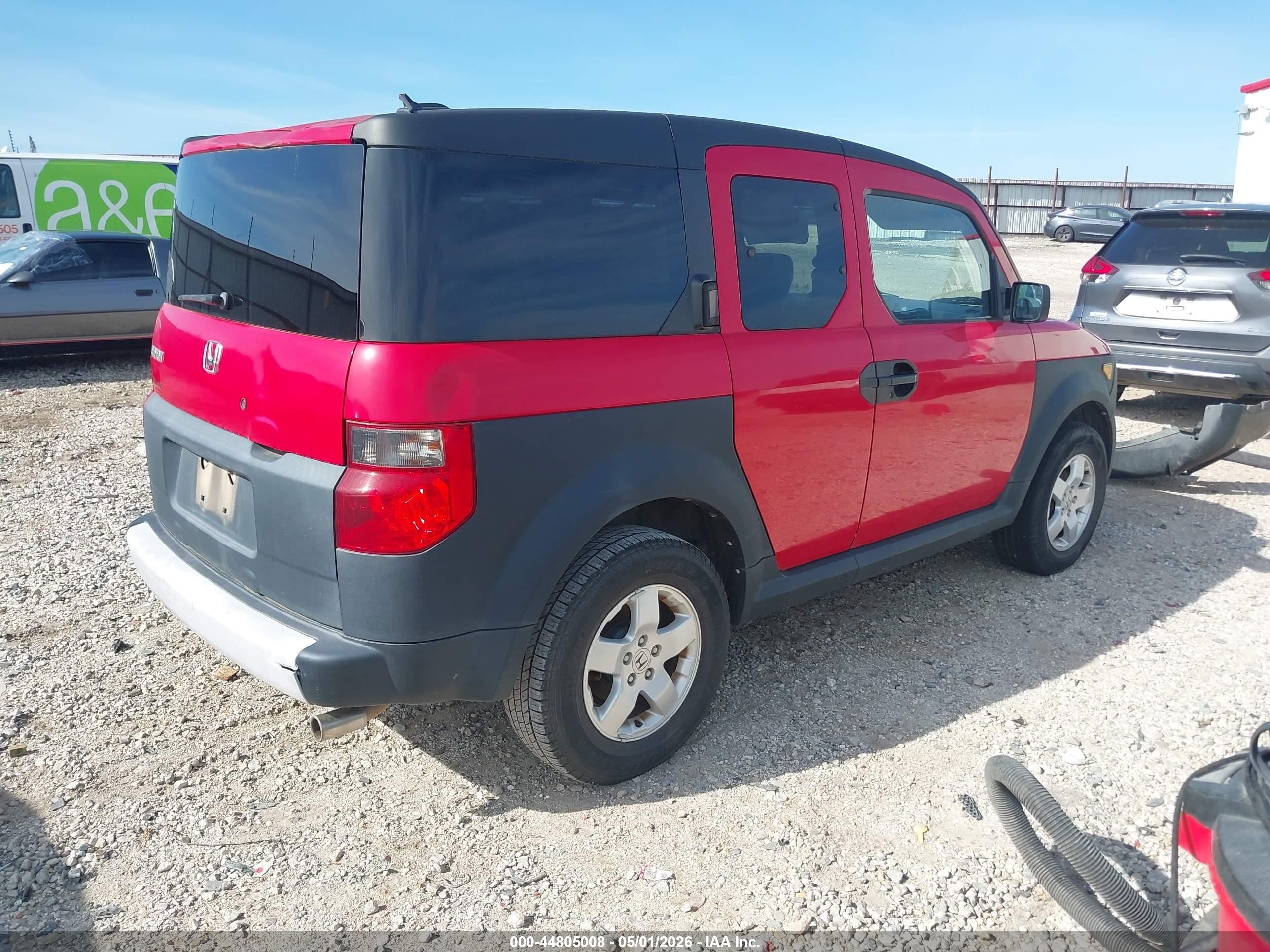 2005 Honda Element Ex Red vin: 5J6YH18625L014301