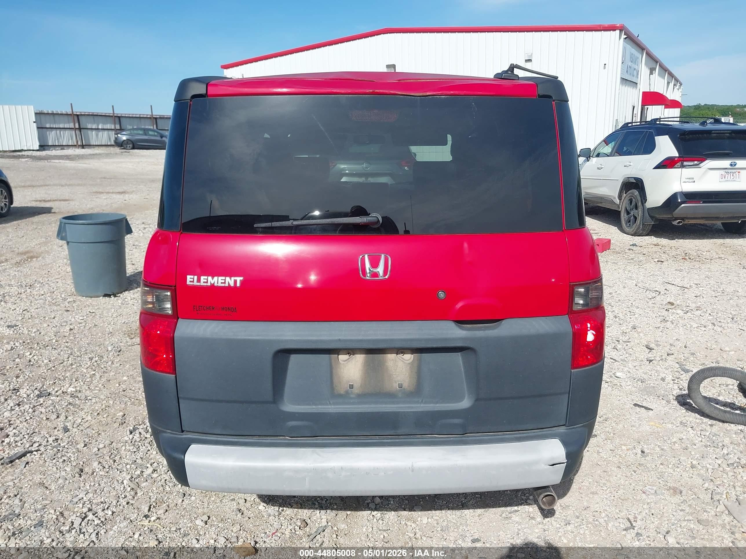 2005 Honda Element Ex Red vin: 5J6YH18625L014301
