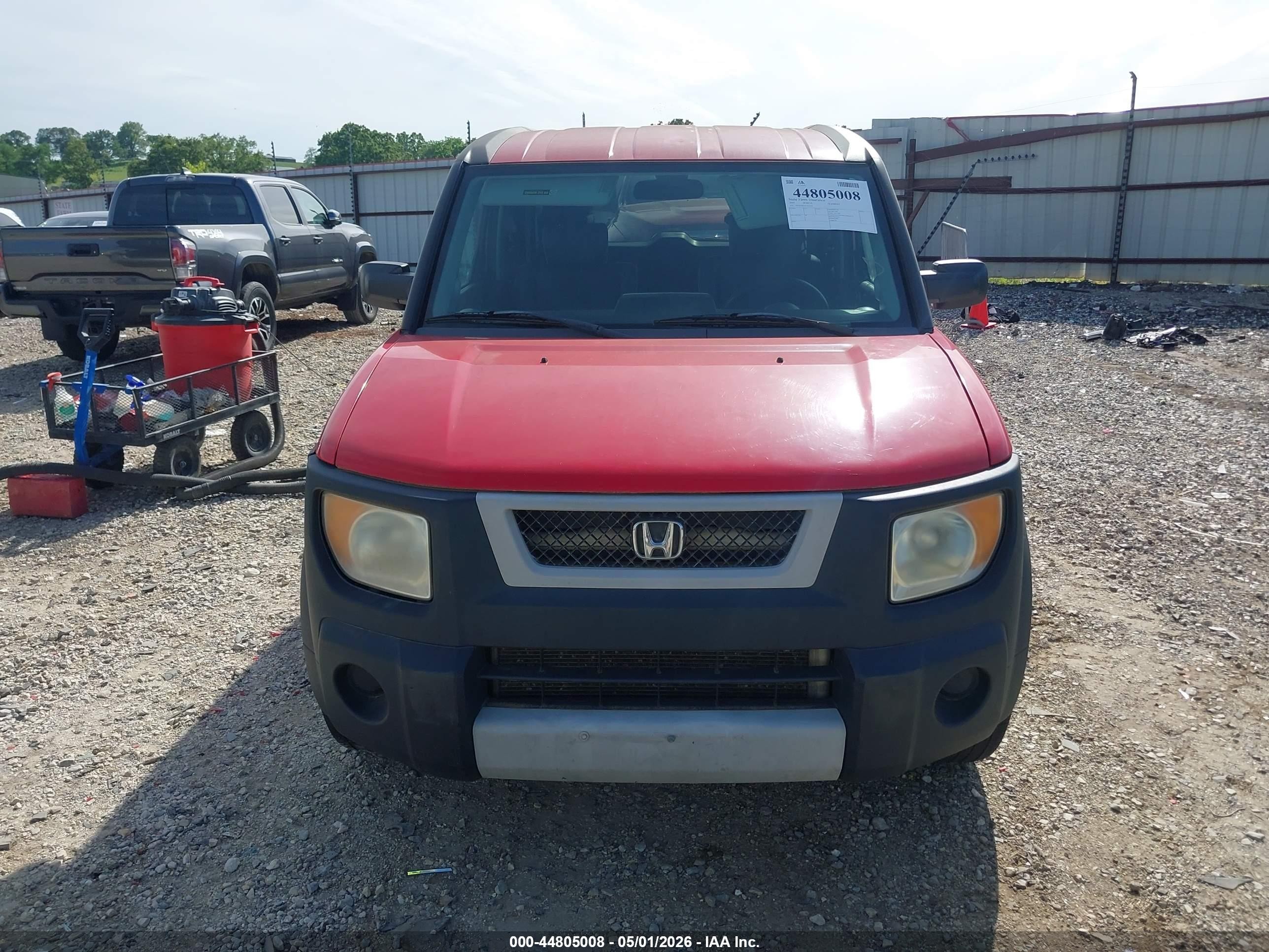 2005 Honda Element Ex Red vin: 5J6YH18625L014301