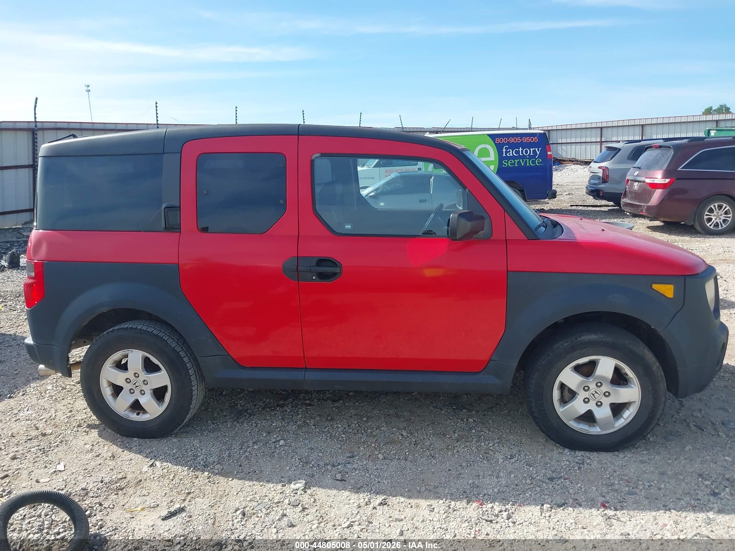 2005 Honda Element Ex Red vin: 5J6YH18625L014301