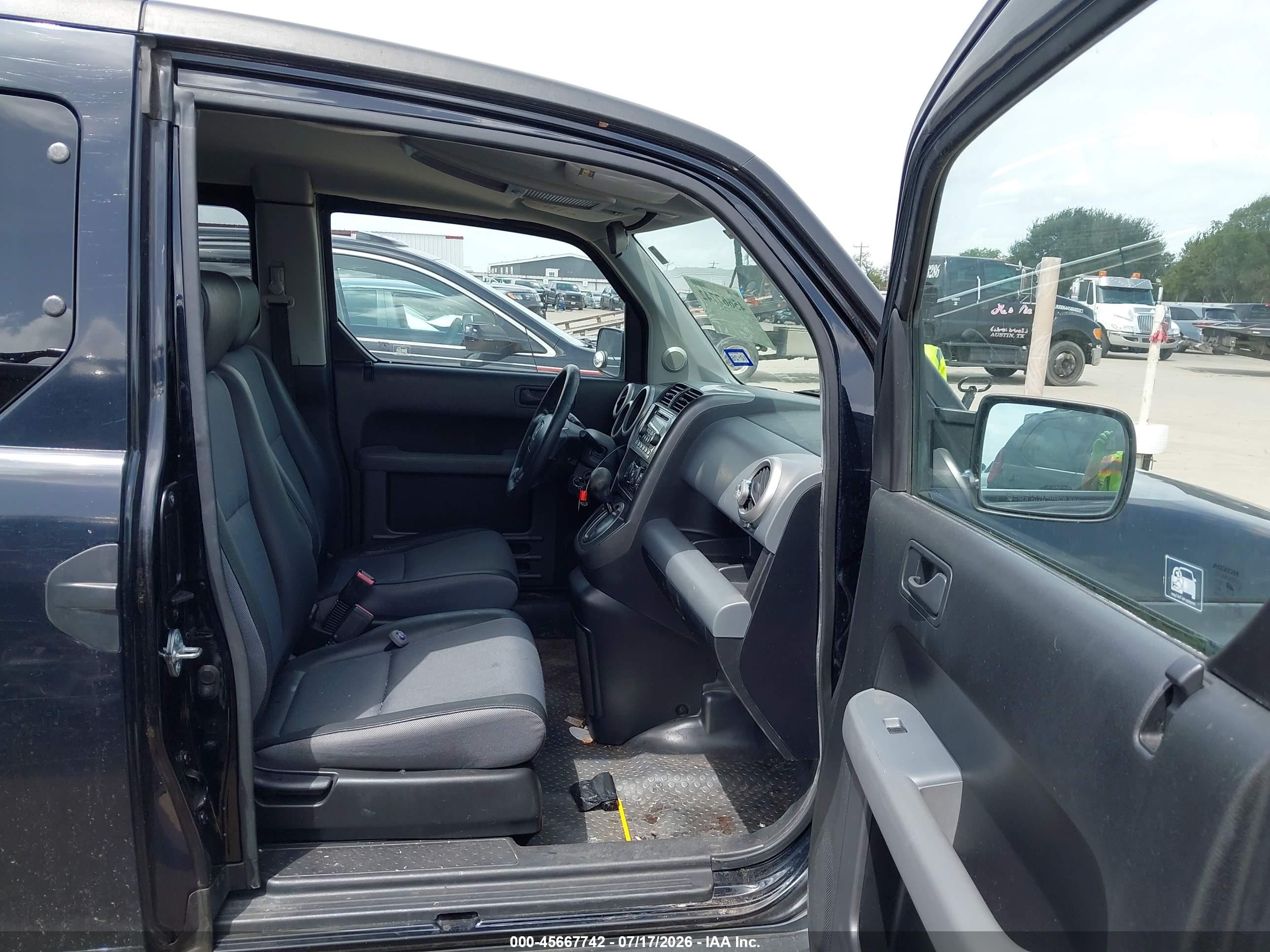 2006 Honda Element Ex Black vin: 5J6YH18636L015281