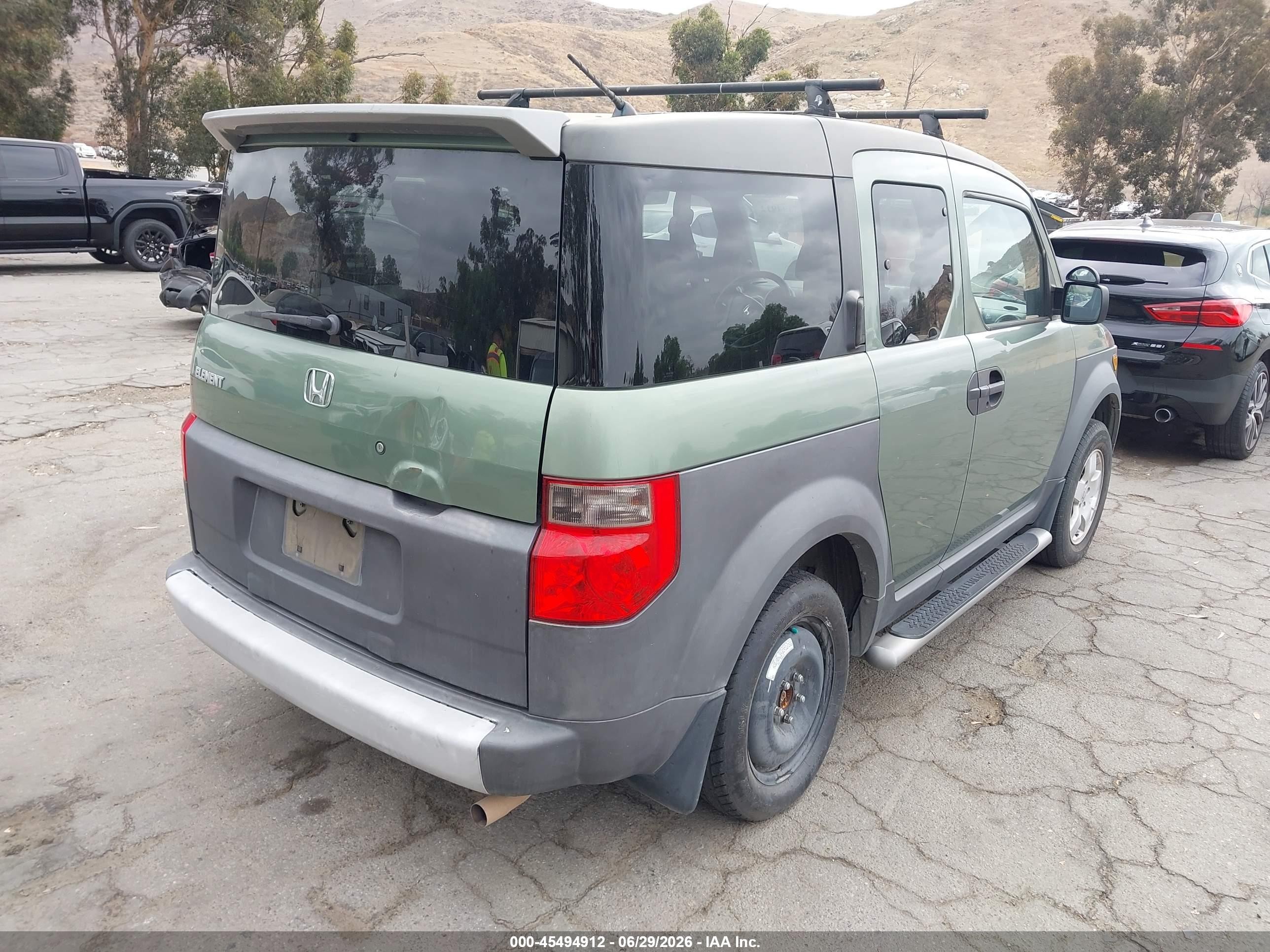 2003 Honda Element Ex Green vin: 5J6YH18643L018721
