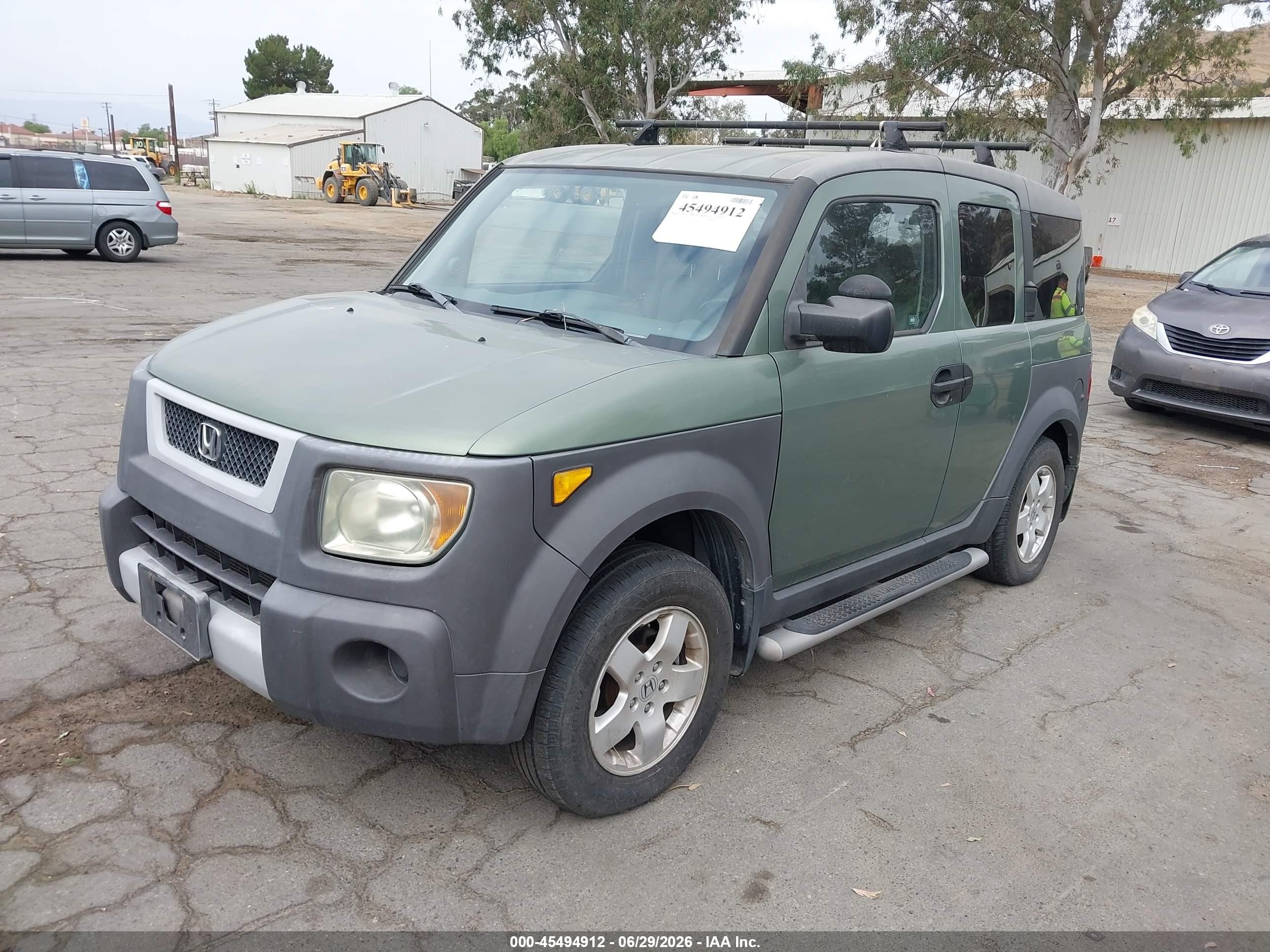 2003 Honda Element Ex Green vin: 5J6YH18643L018721