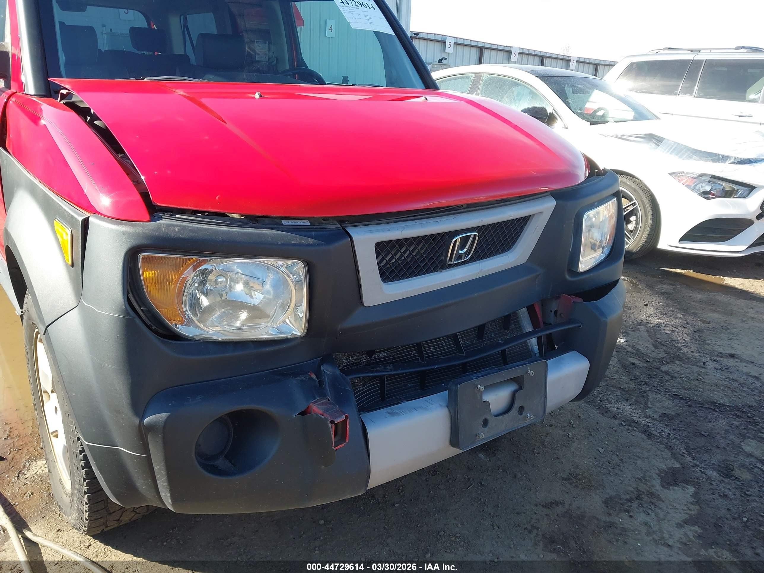 2005 Honda Element Ex Red vin: 5J6YH18645L017085