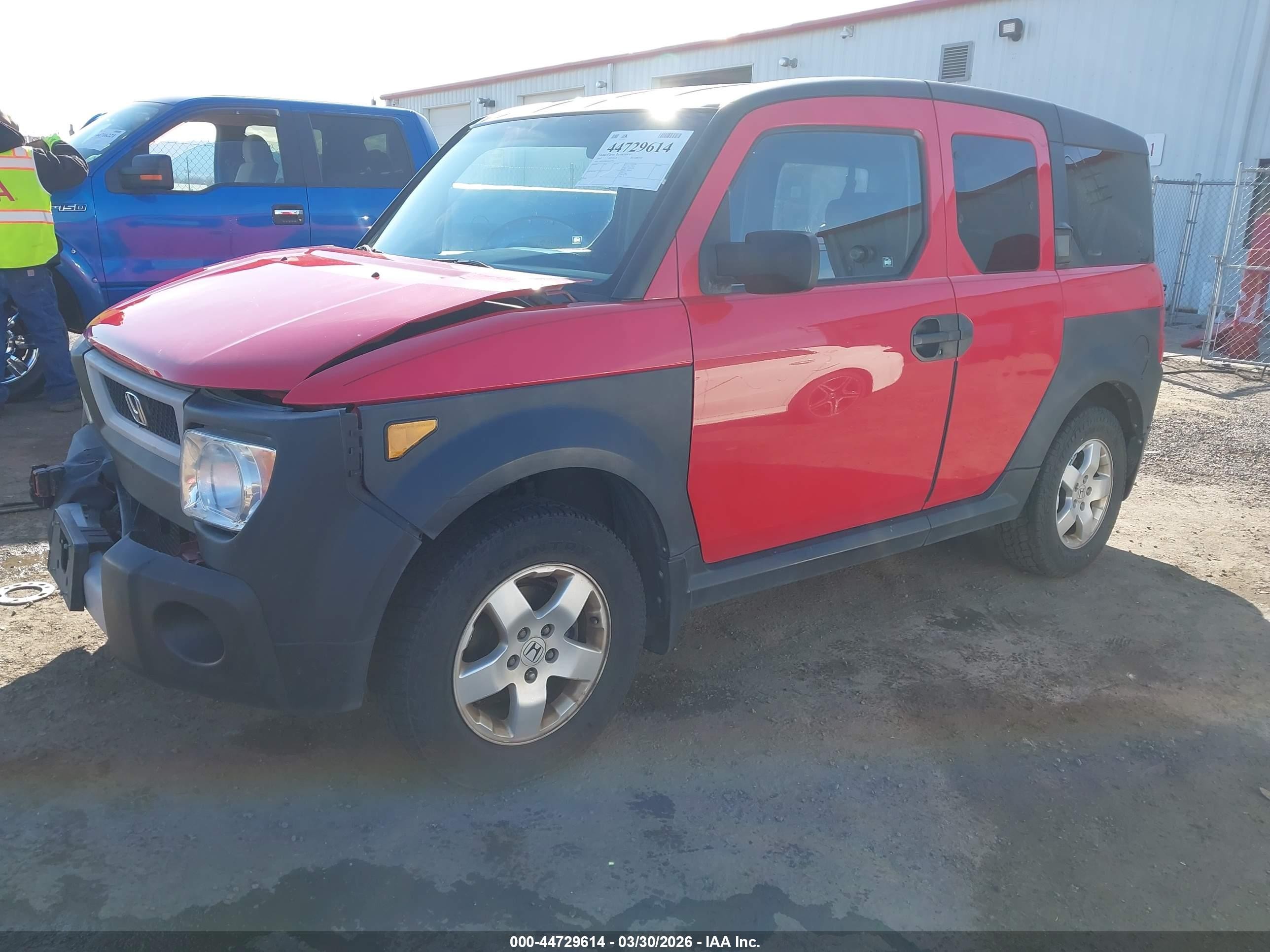 2005 Honda Element Ex Red vin: 5J6YH18645L017085